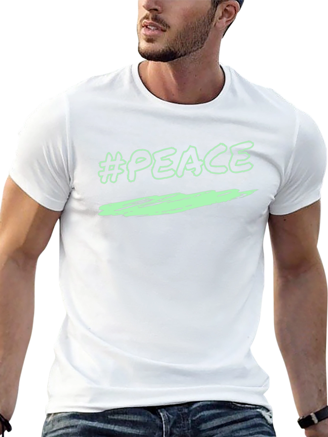 Peace Graphic T-Shirt - Black