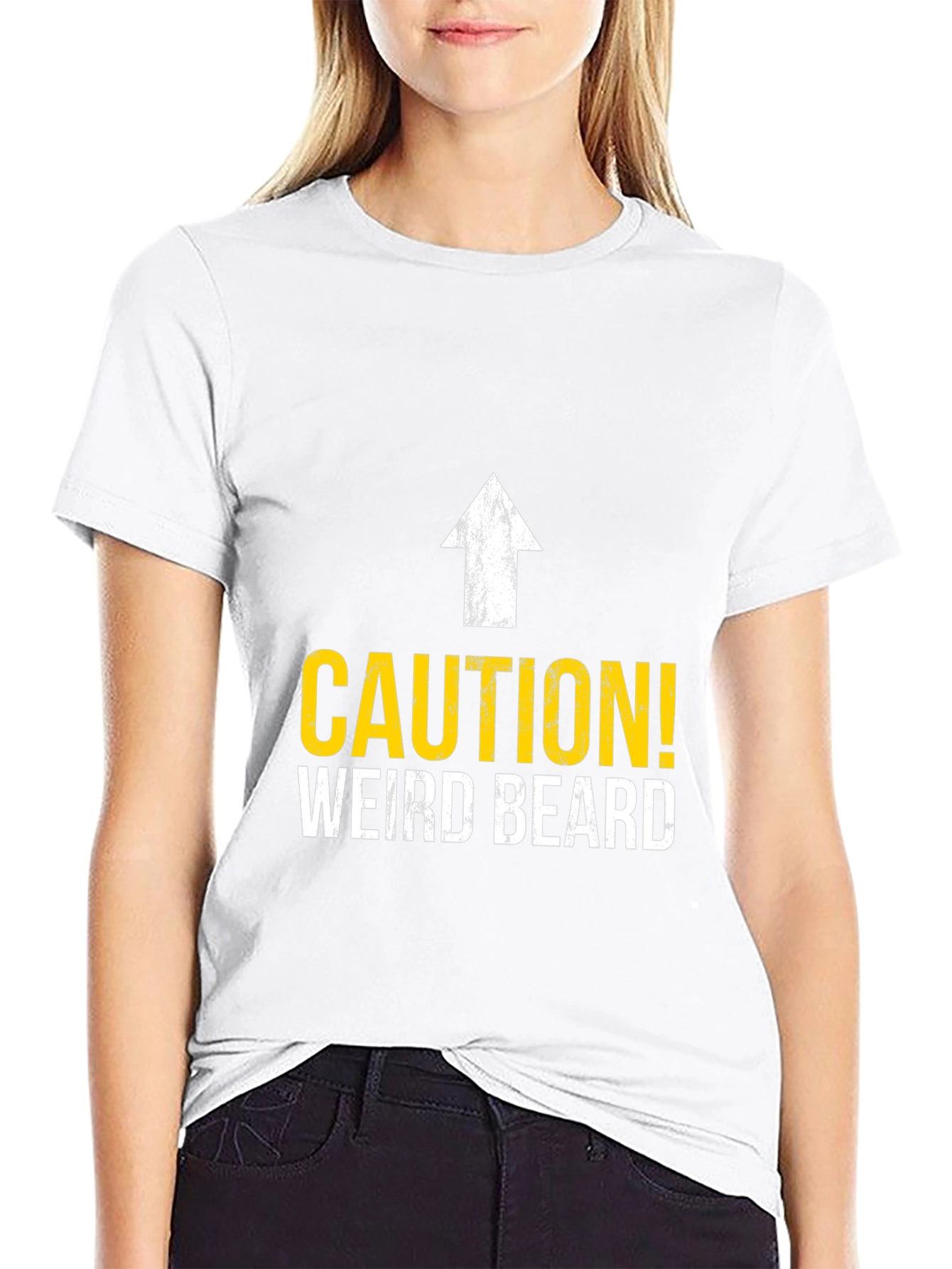 Caution! Weird Beard T-Shirt - Funny Graphic Tee