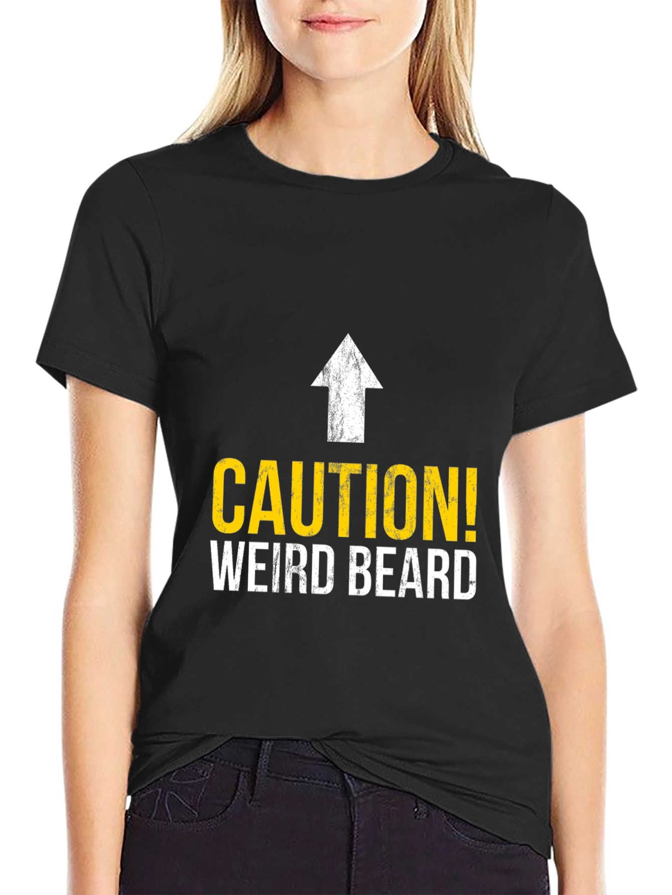 Caution! Weird Beard T-Shirt - Funny Graphic Tee