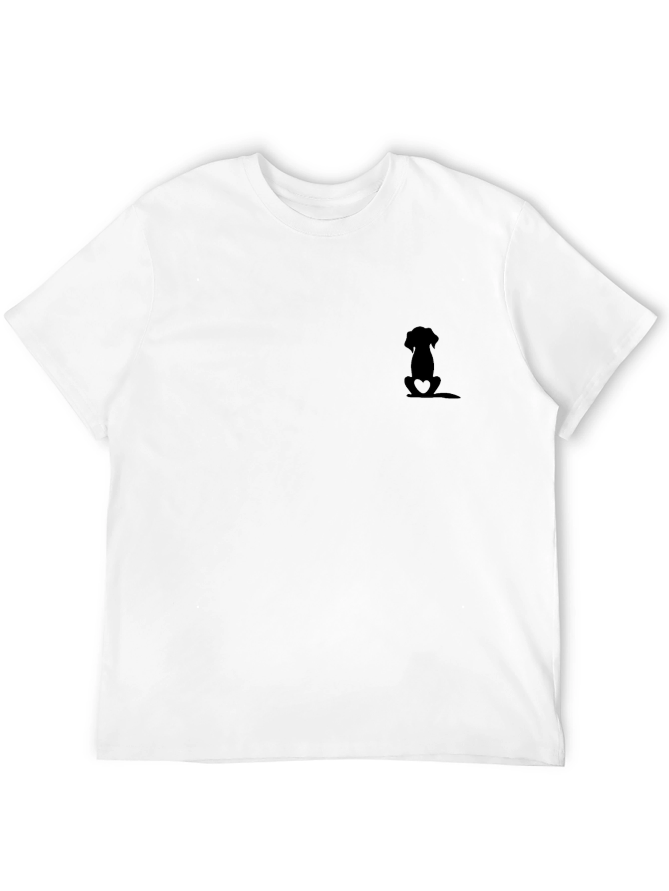 Mens Black T-Shirt - Dog Lover Design