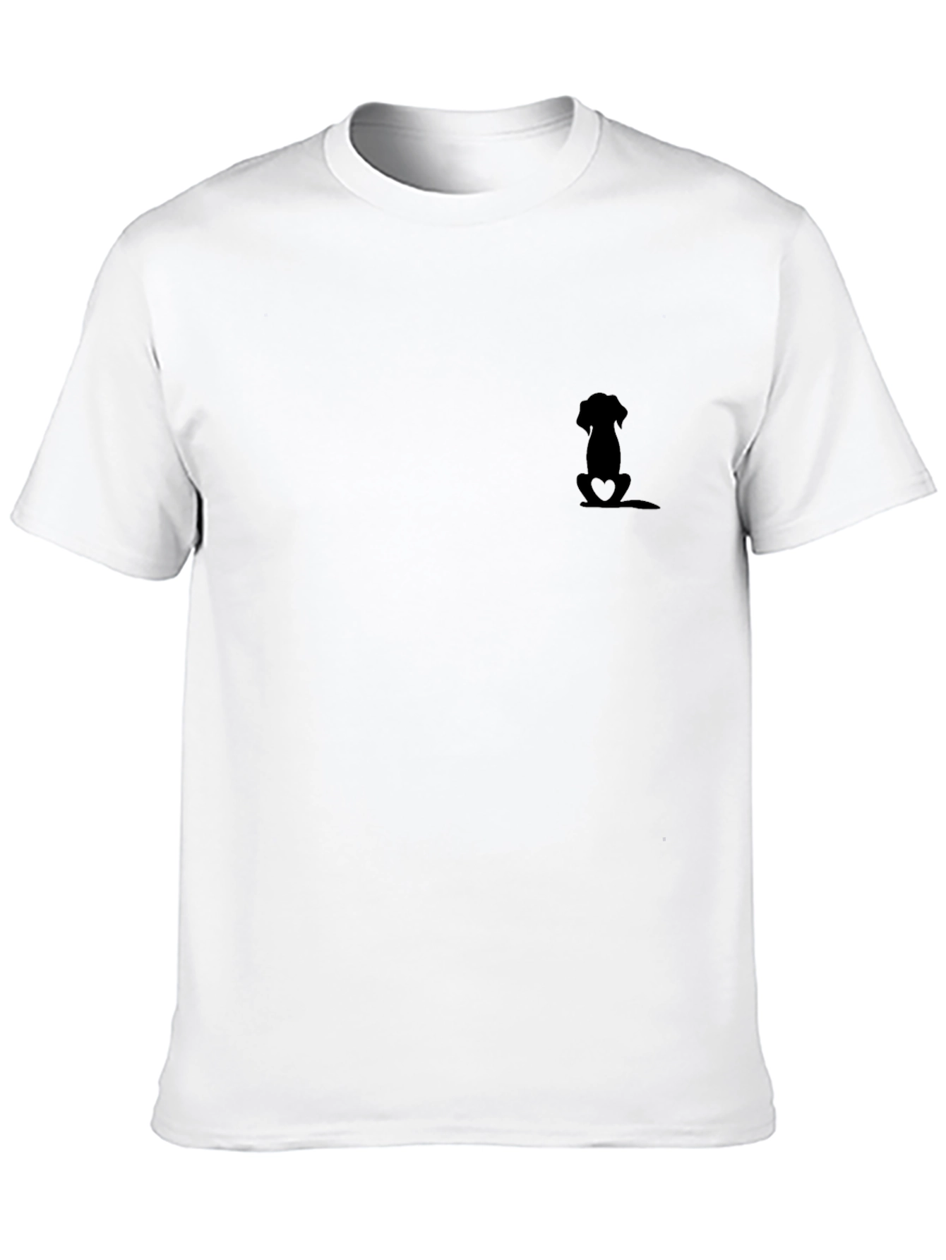Mens Black T-Shirt - Dog Lover Design