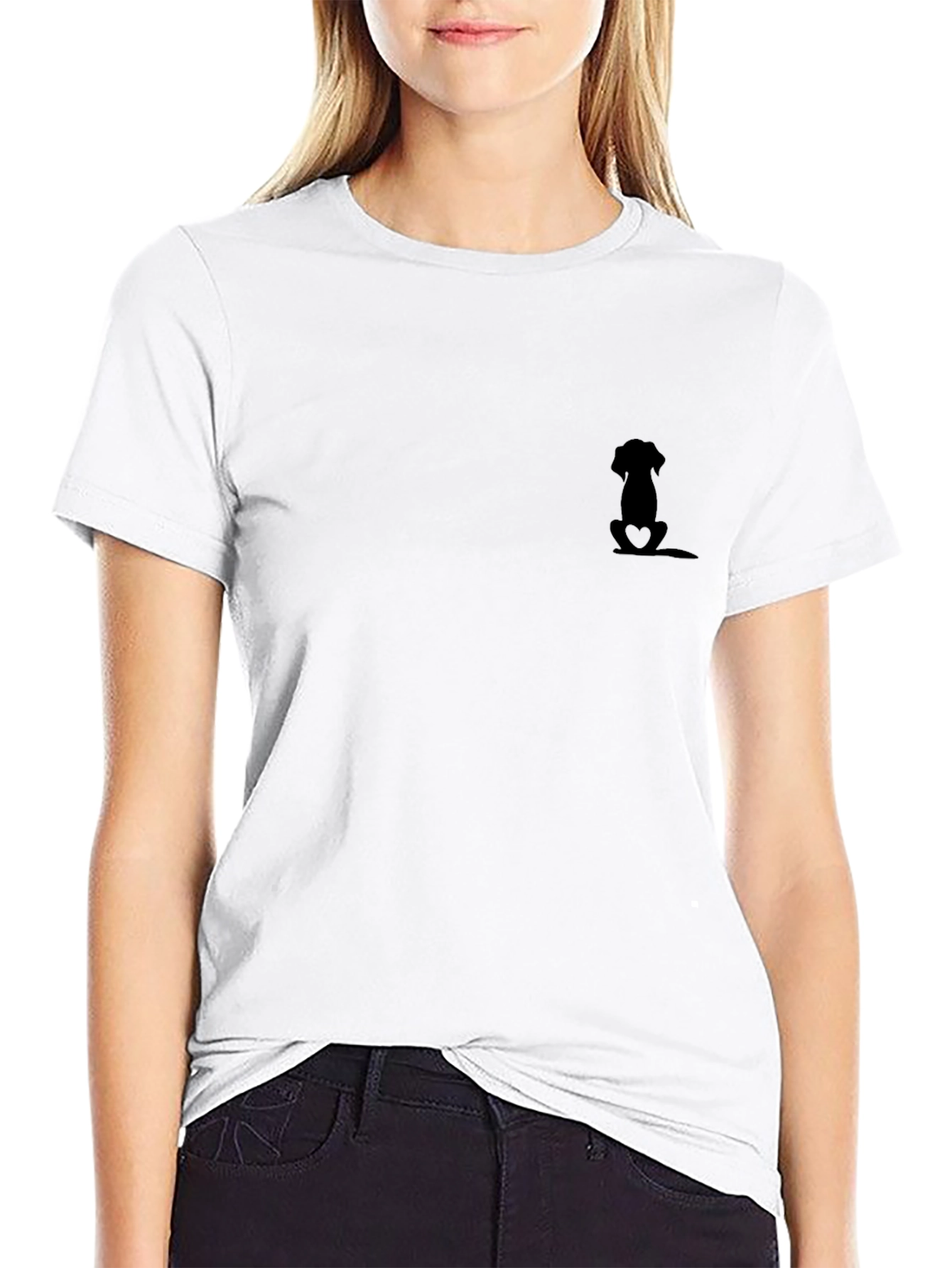 Mens Black T-Shirt - Dog Lover Design