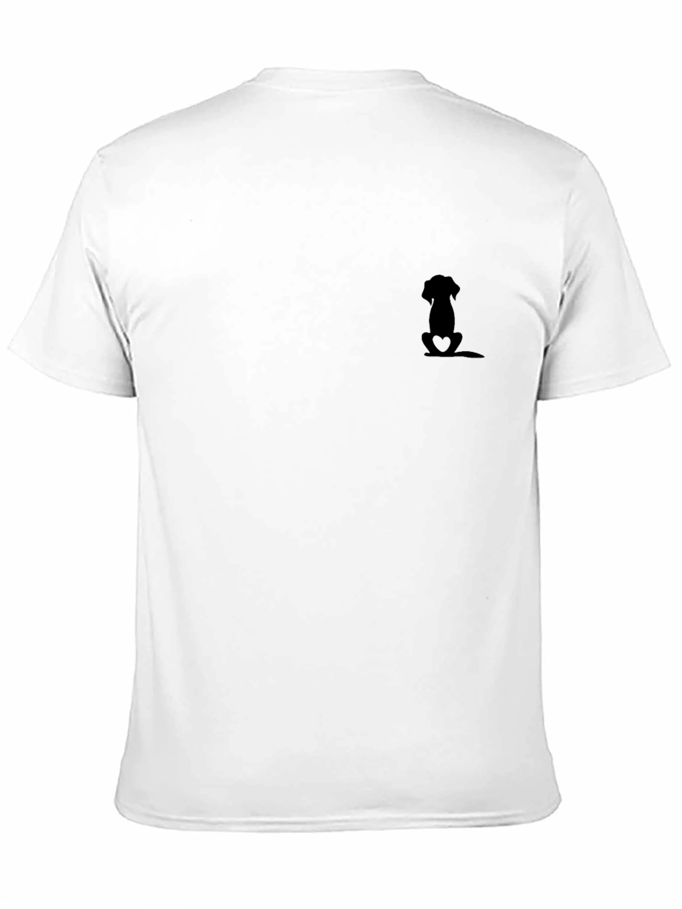Mens Black T-Shirt - Dog Lover Design