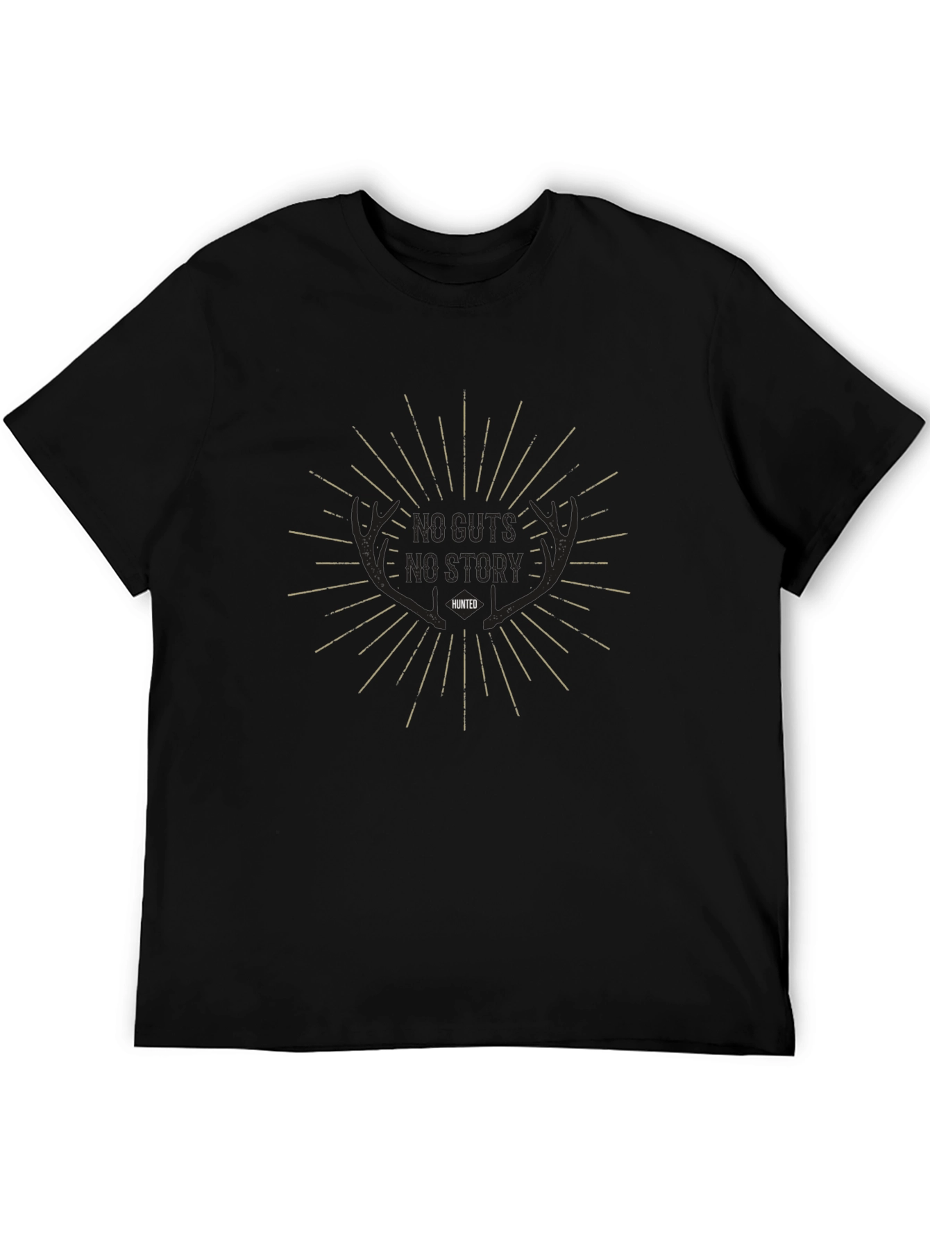 Hunted Graphic Tee: No Guts No Story