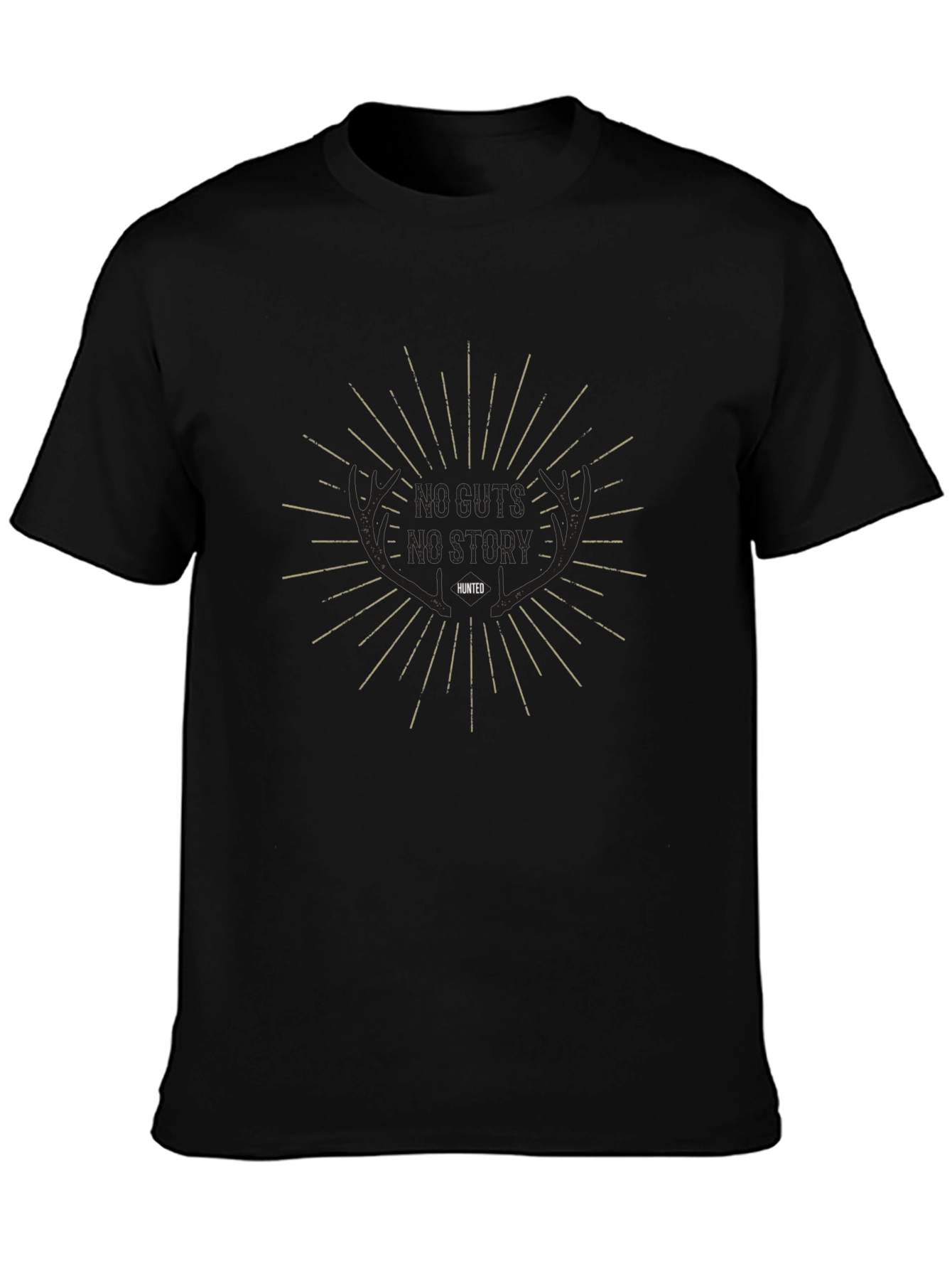 Hunted Graphic Tee: No Guts No Story