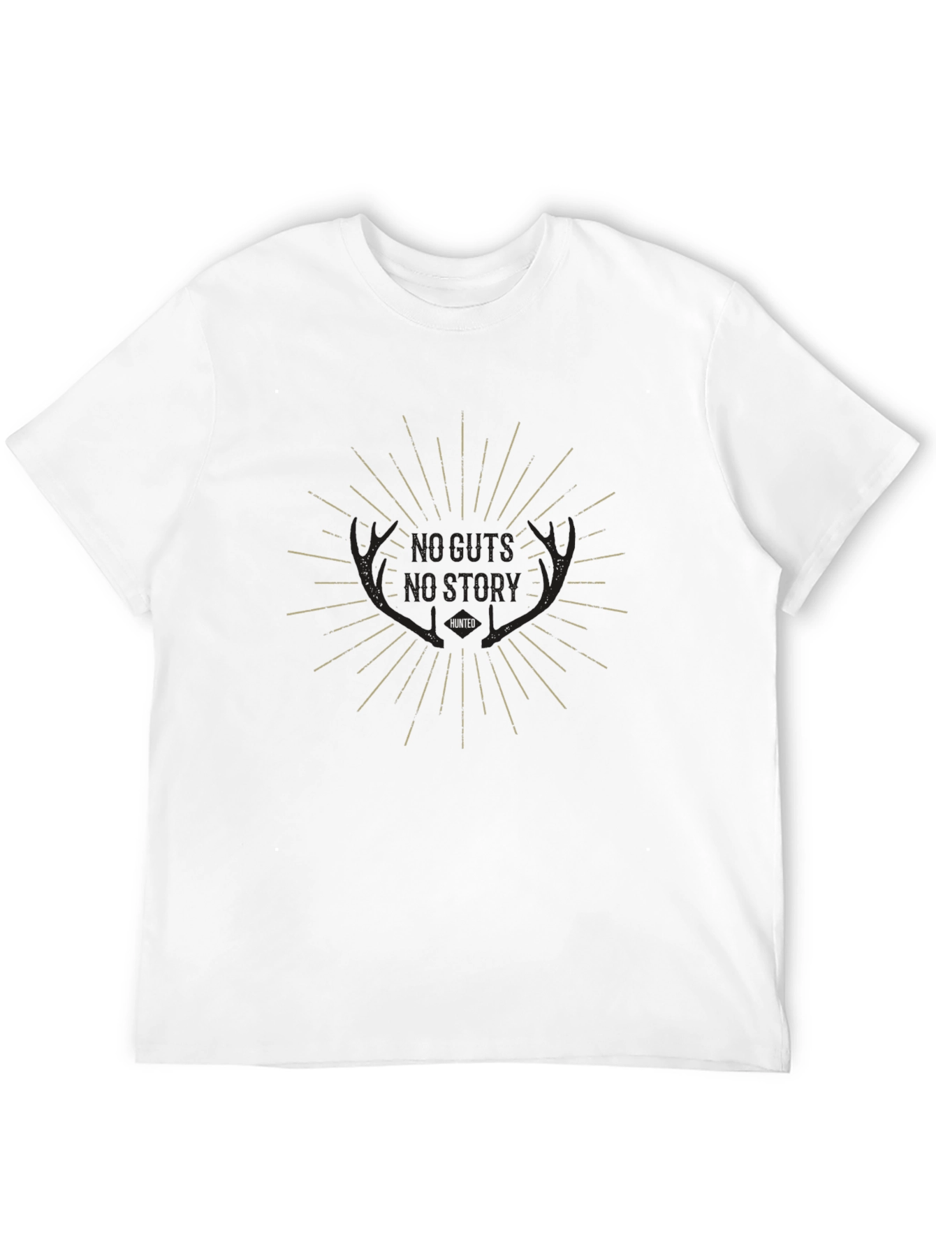 Hunted Graphic Tee: No Guts No Story