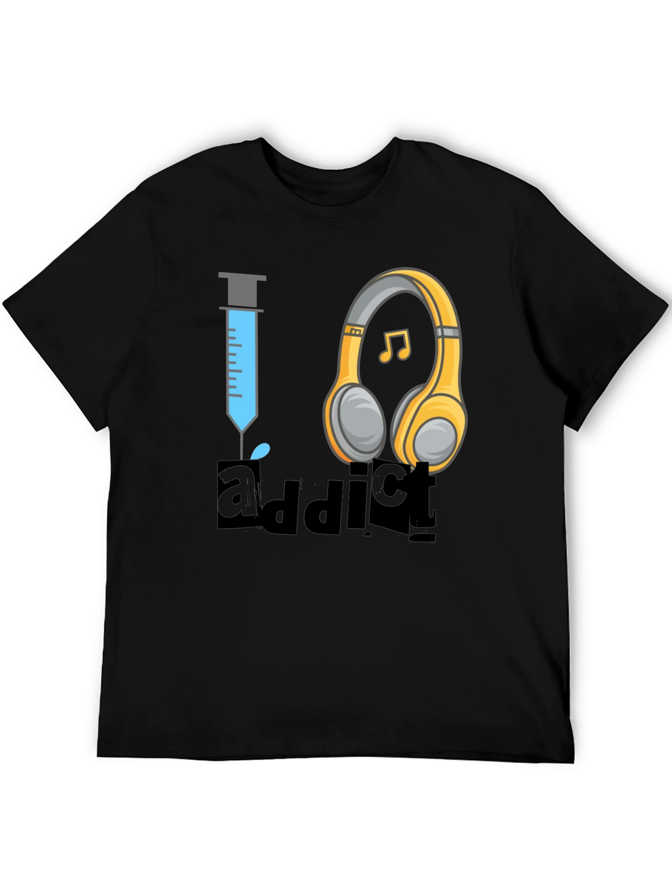 Music Addict T-Shirt - Novelty Graphic Tee