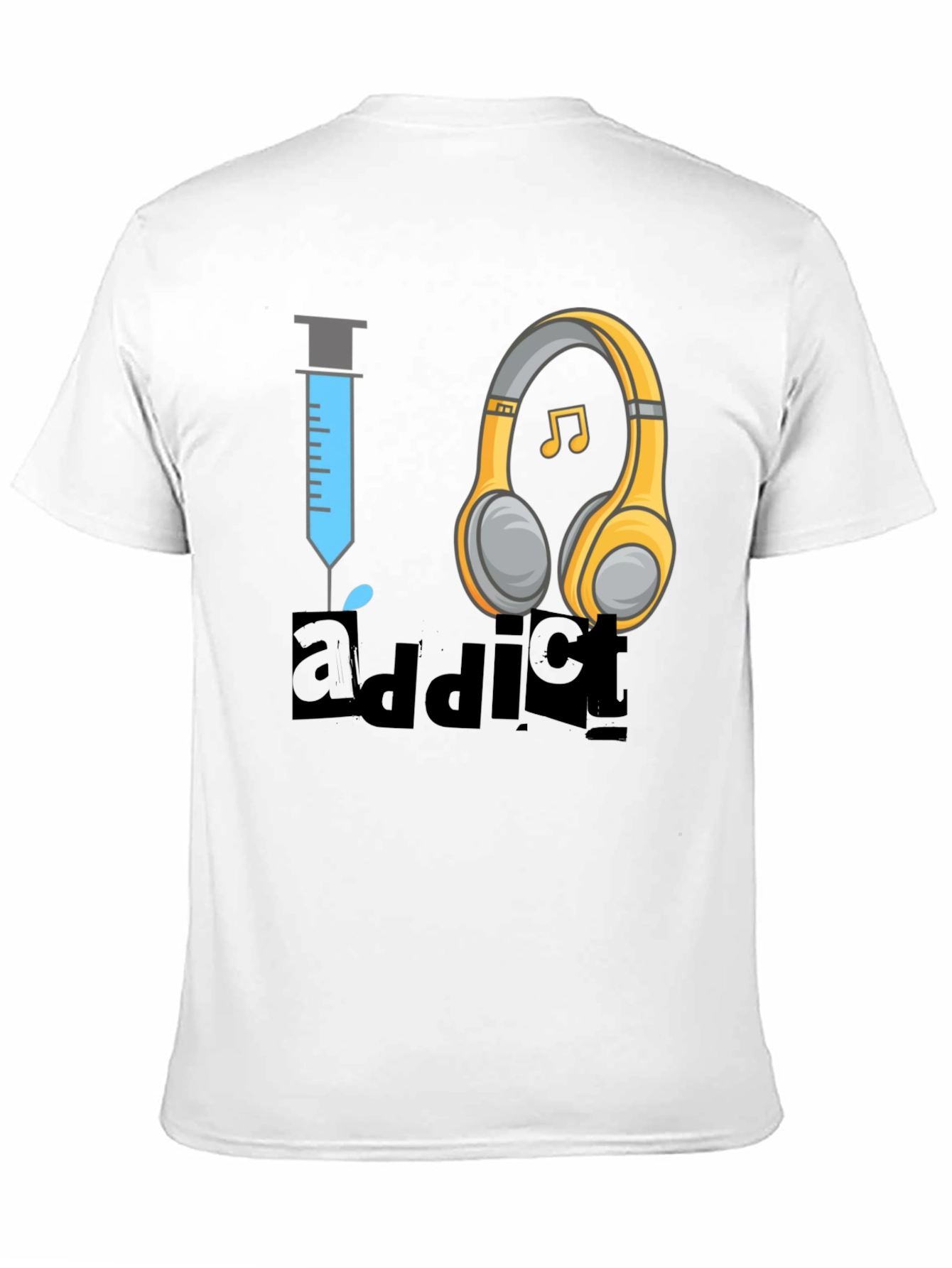 Music Addict T-Shirt - Novelty Graphic Tee