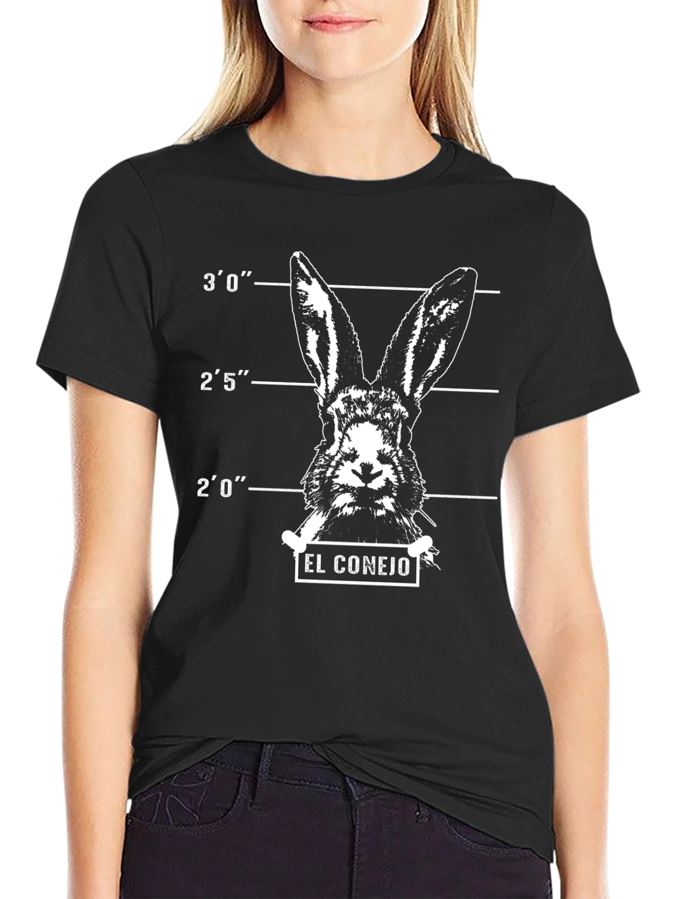 El Conejo T-Shirt - Bunny Mugshot Tee