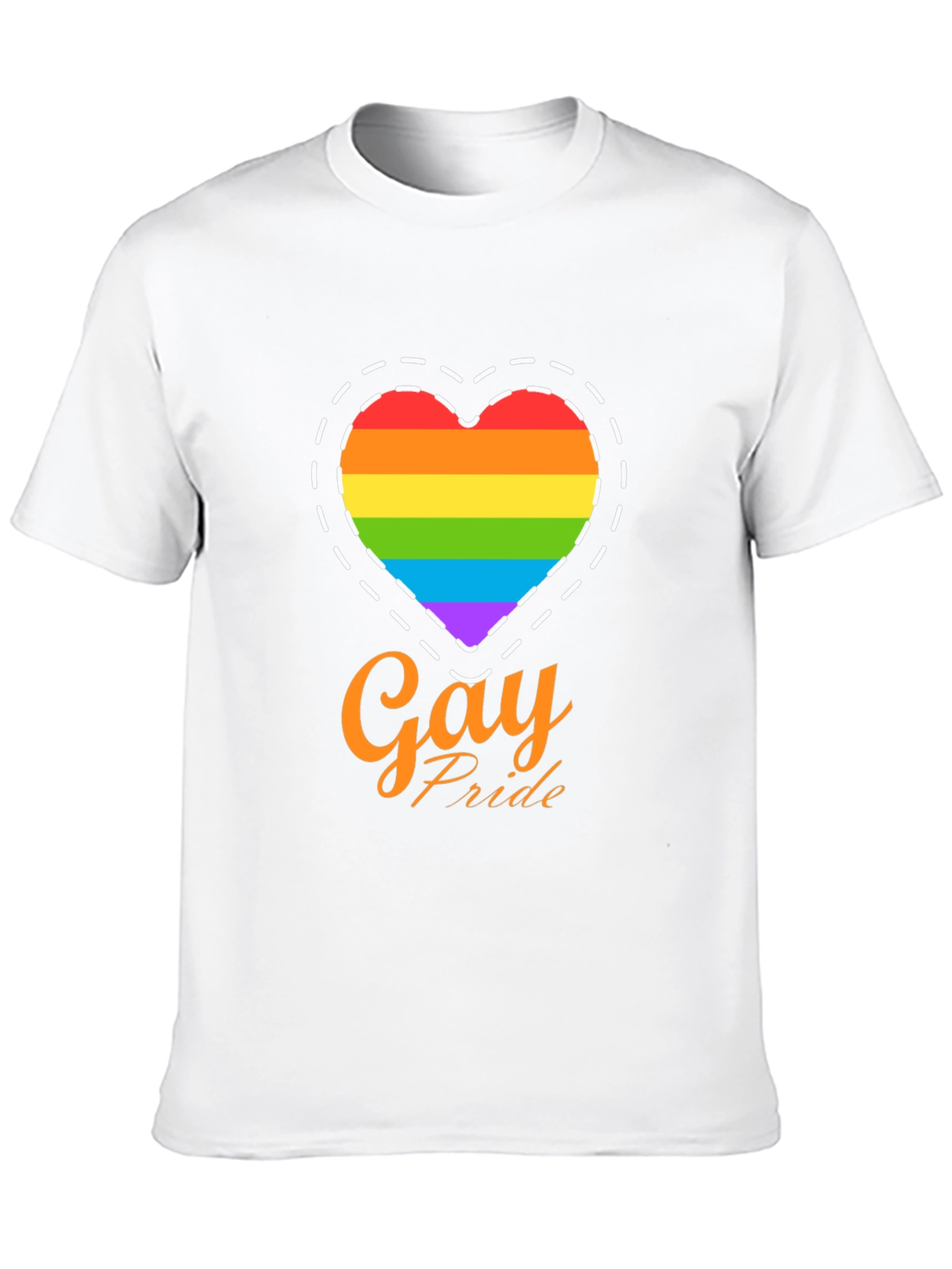 Gay Pride Rainbow Heart T-Shirt