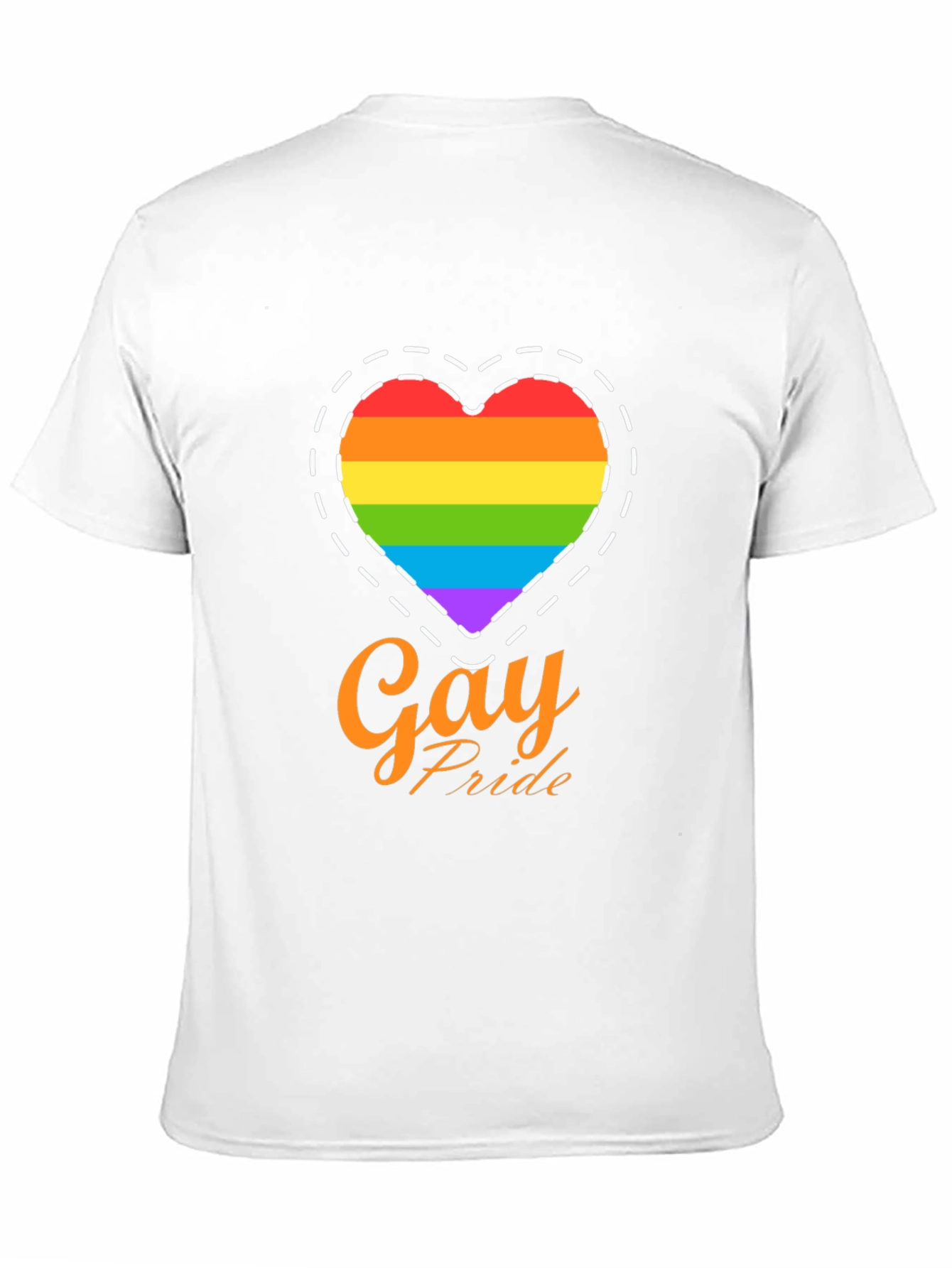 Gay Pride Rainbow Heart T-Shirt