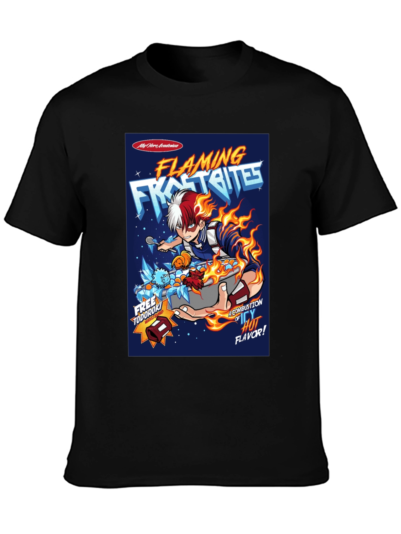 Flaming Frost Bites My Hero Academia Anime T-Shirt
