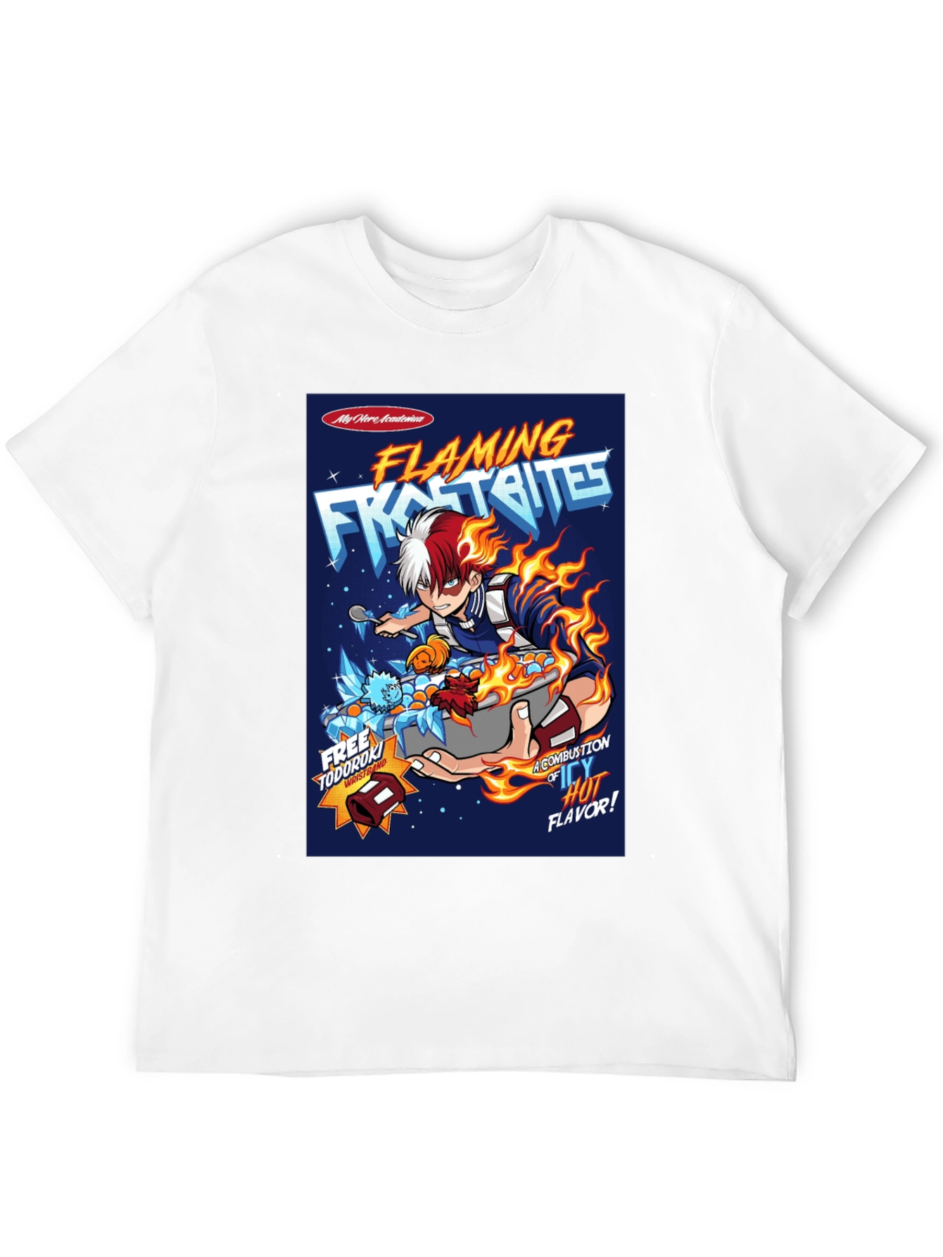 Flaming Frost Bites My Hero Academia Anime T-Shirt