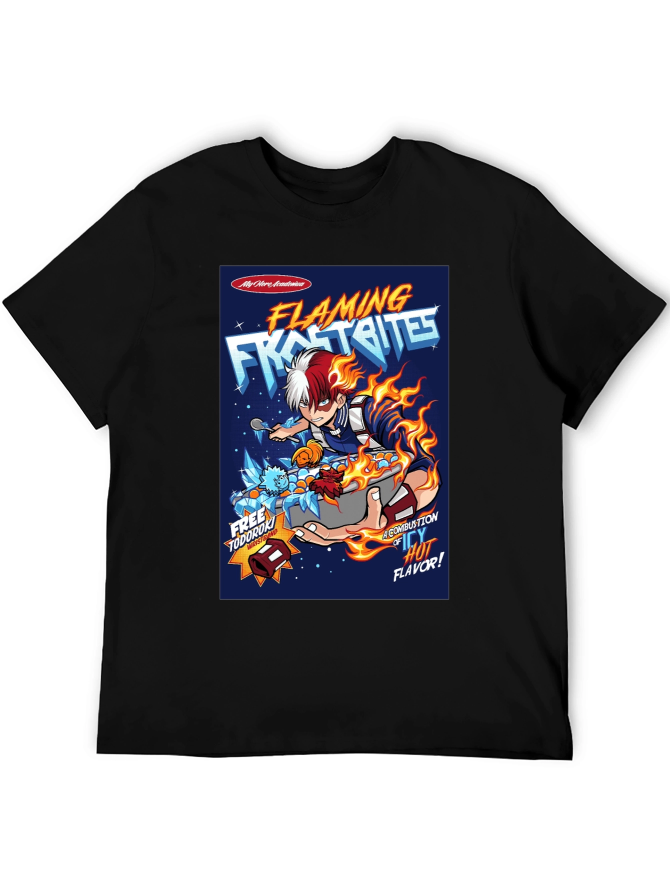 Flaming Frost Bites My Hero Academia Anime T-Shirt