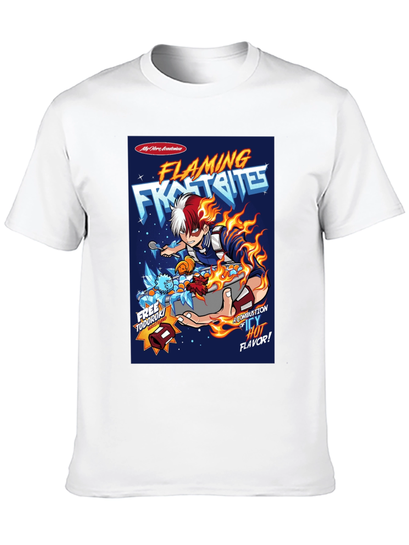Flaming Frost Bites My Hero Academia Anime T-Shirt