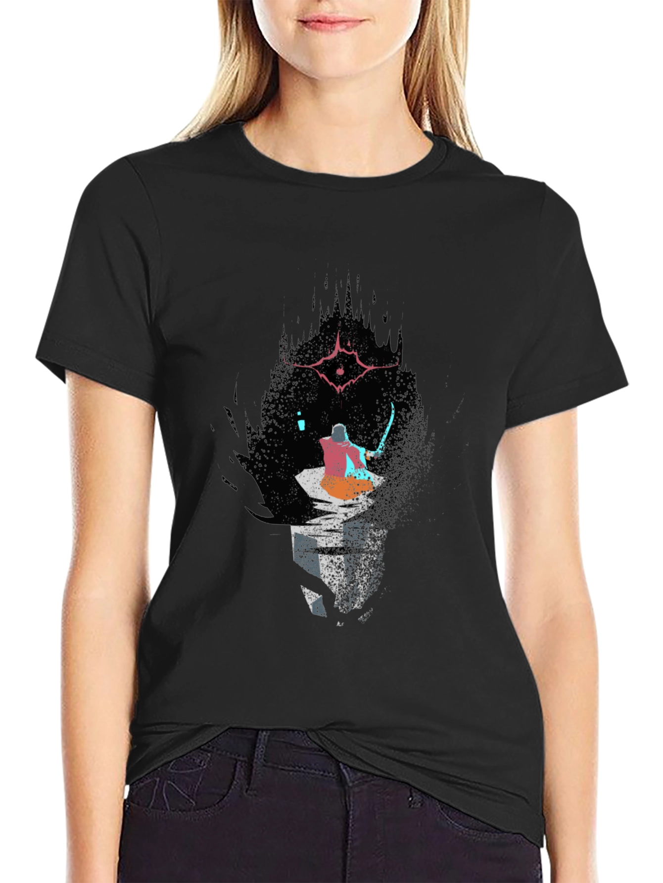 Dark Souls Inspired Graphic Tee - Black Cotton