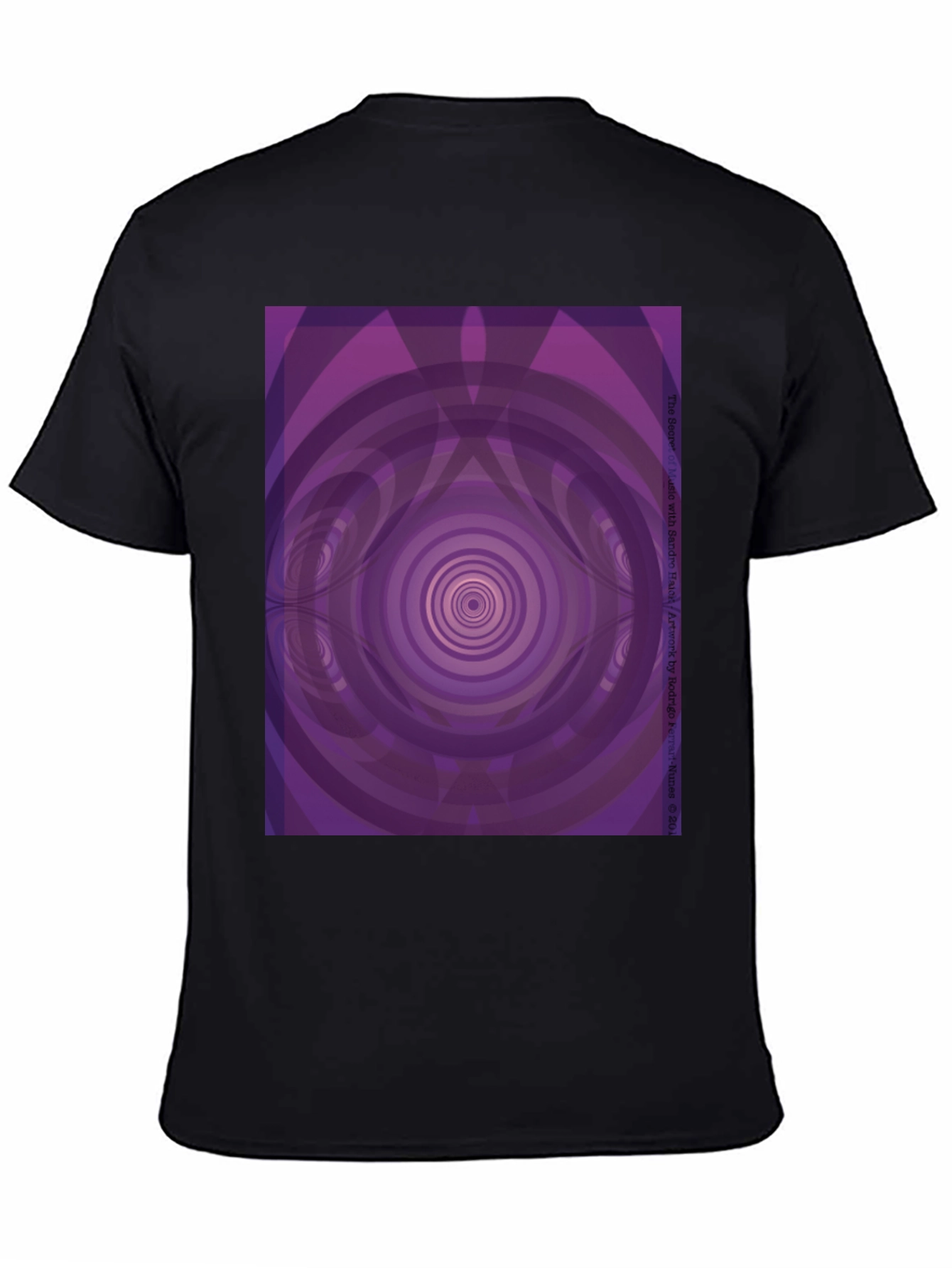 Hypnotic Purple Vortex Graphic Tee