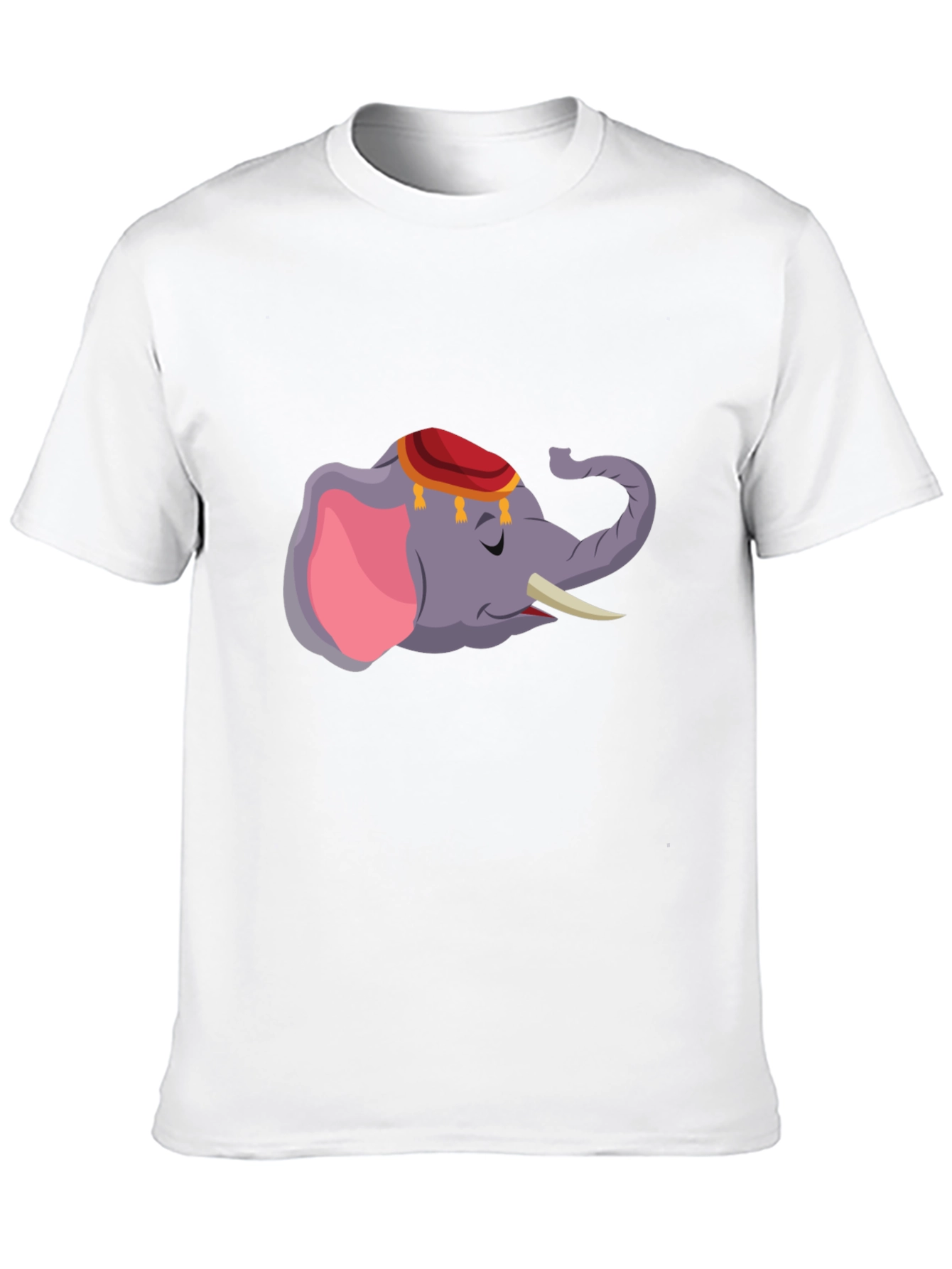 Elephant Graphic Tee - Black Cotton Comfort