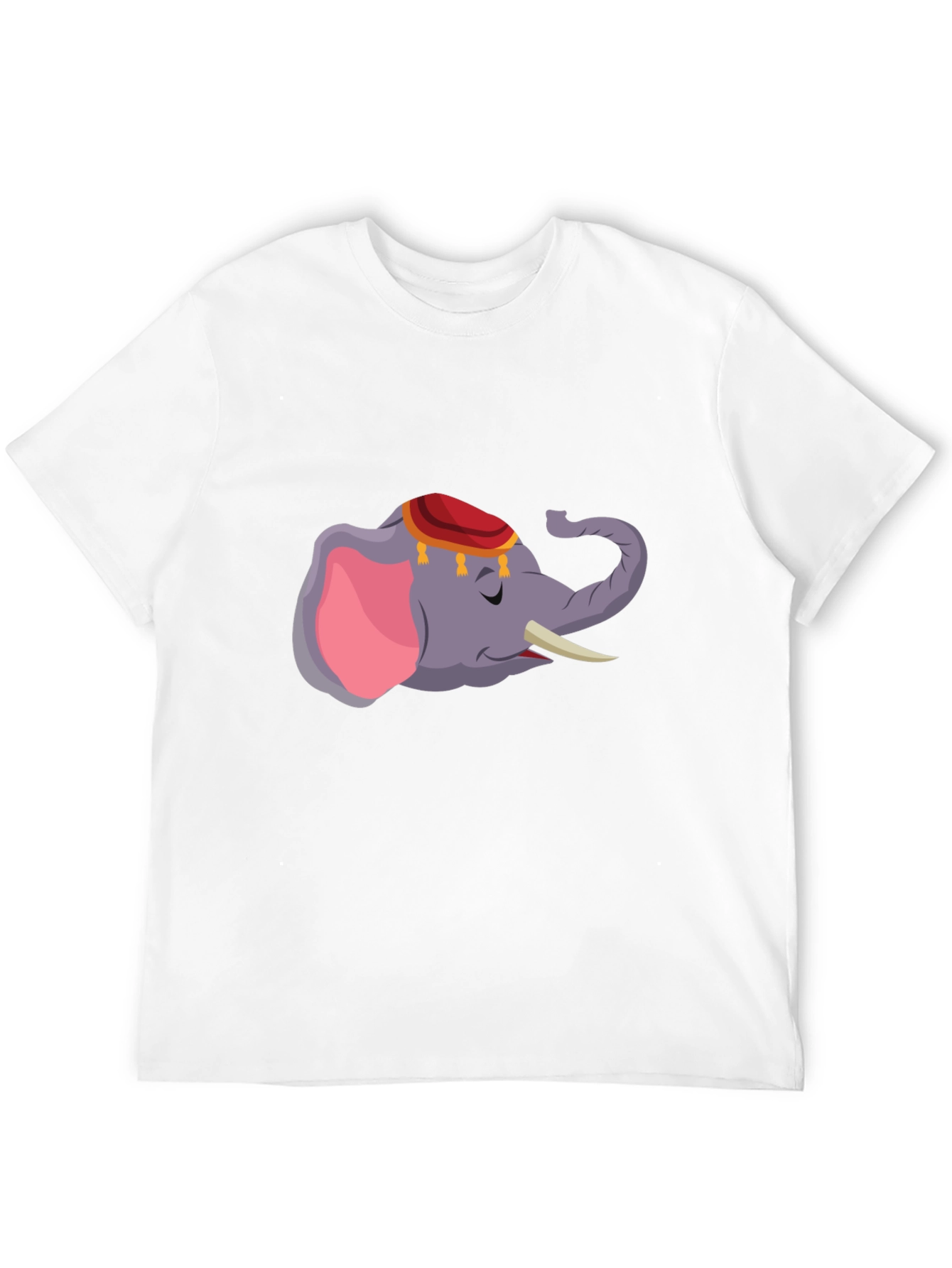 Elephant Graphic Tee - Black Cotton Comfort