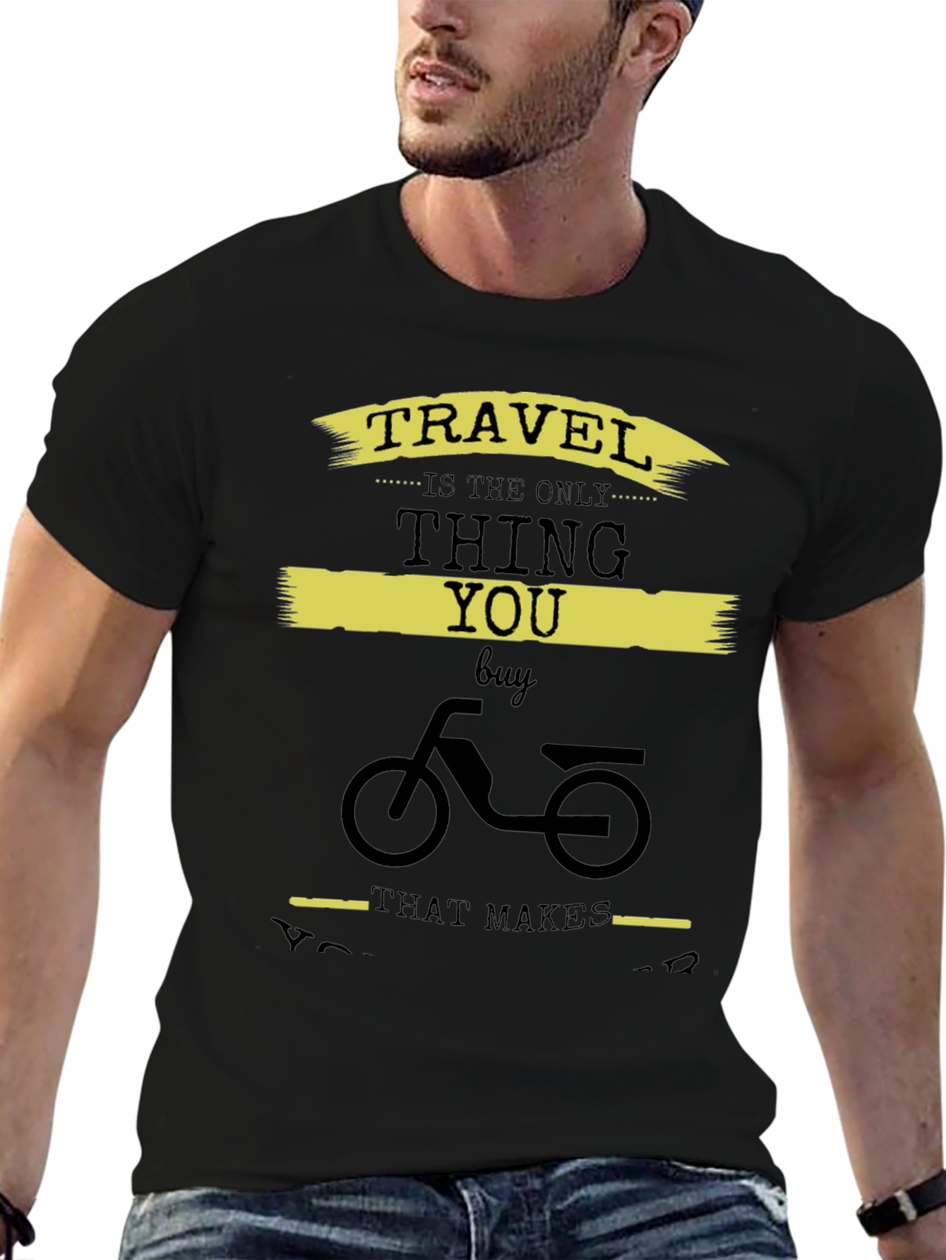 Travel Themed Graphic Print T-Shirt