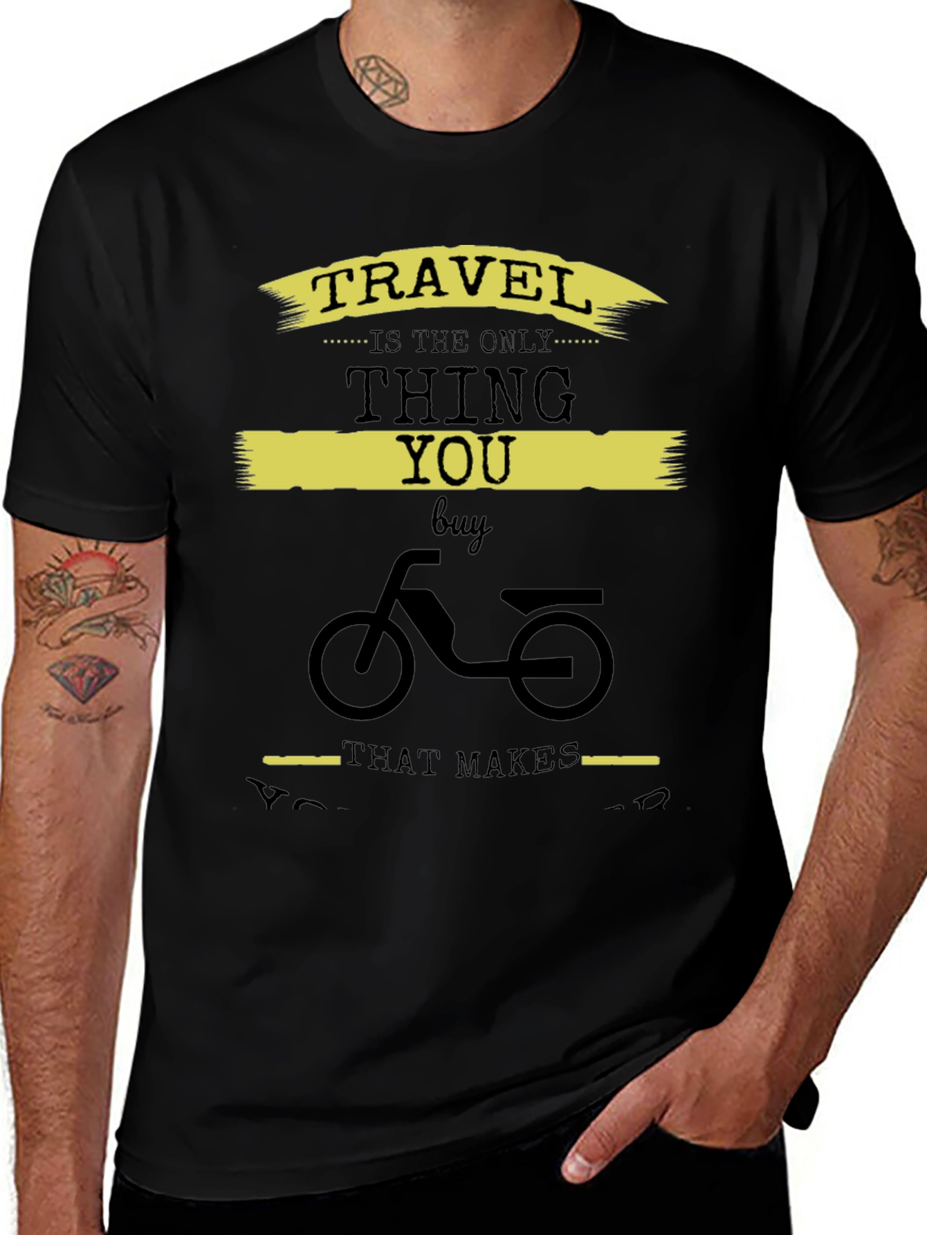 Travel Themed Graphic Print T-Shirt