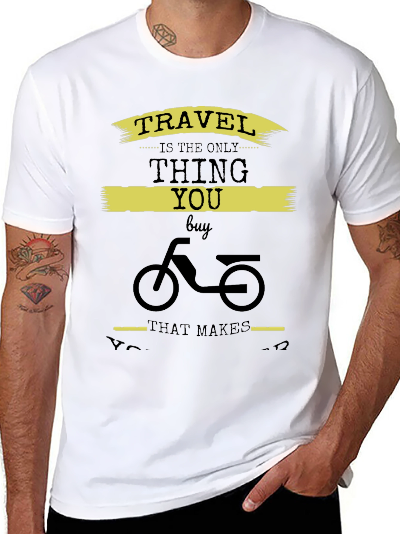 Travel Themed Graphic Print T-Shirt