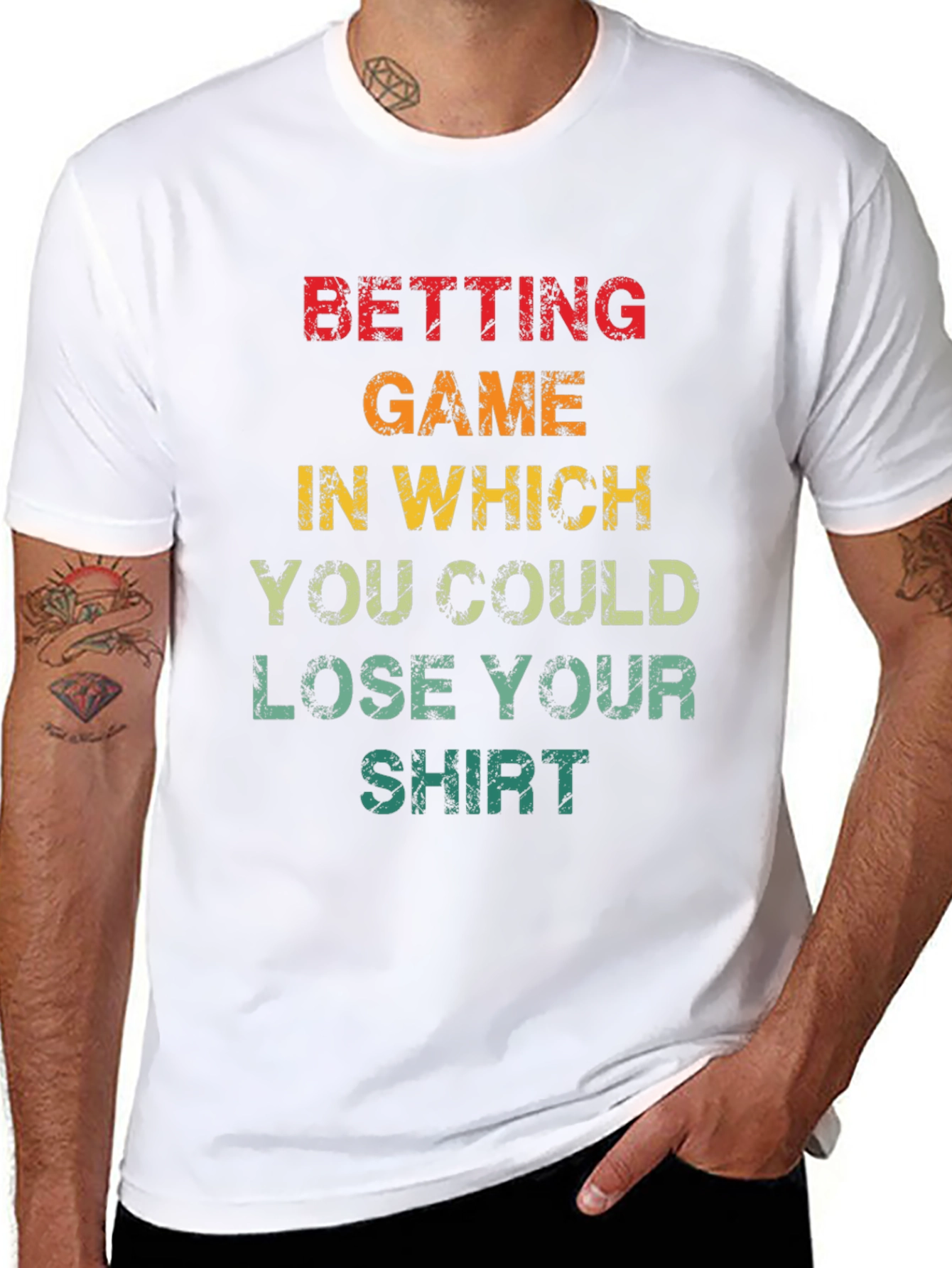 Betting Game T-Shirt - Lose Your Shirt Fun Tee!