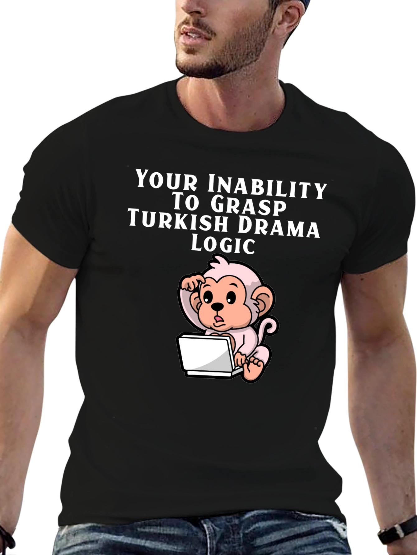Humorous Turkish Drama Logic Monkey T-Shirt