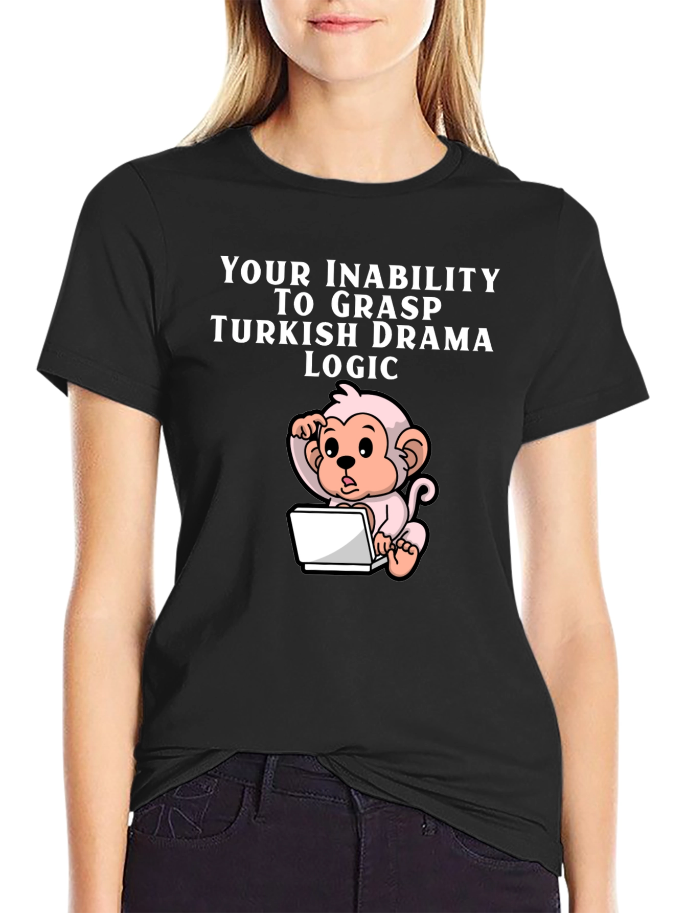 Humorous Turkish Drama Logic Monkey T-Shirt