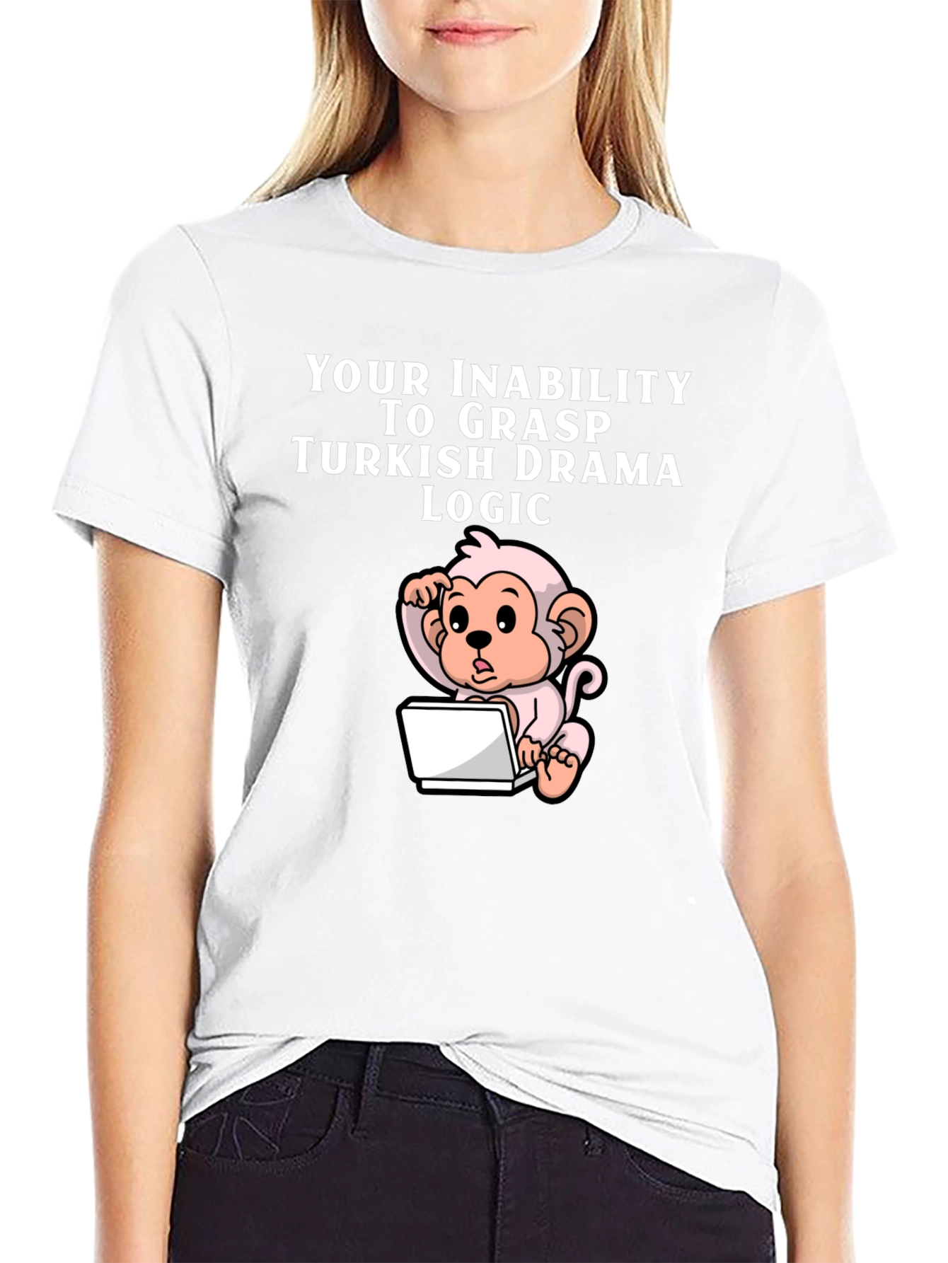 Humorous Turkish Drama Logic Monkey T-Shirt