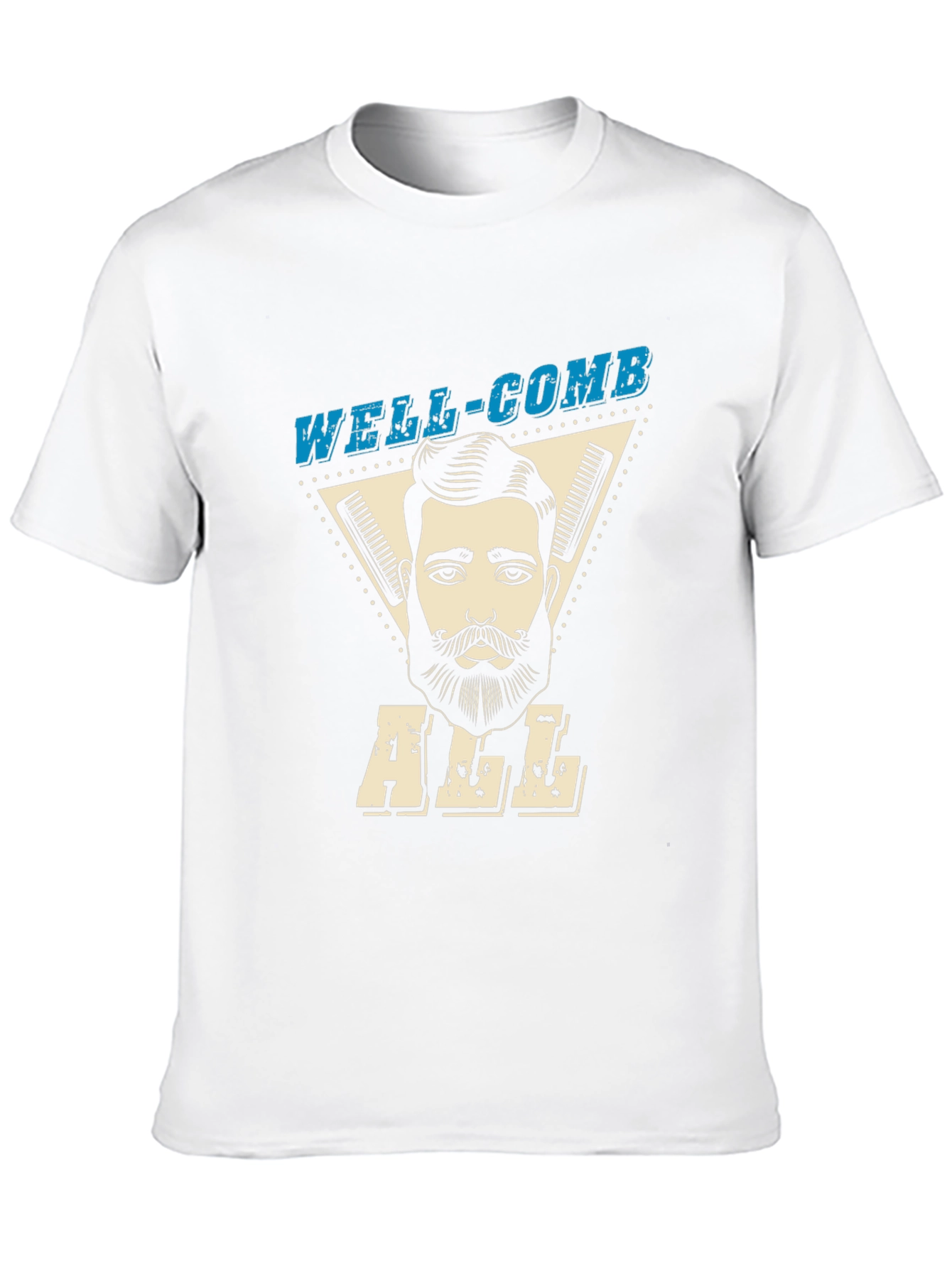 Well-Comb All Black Graphic Tee