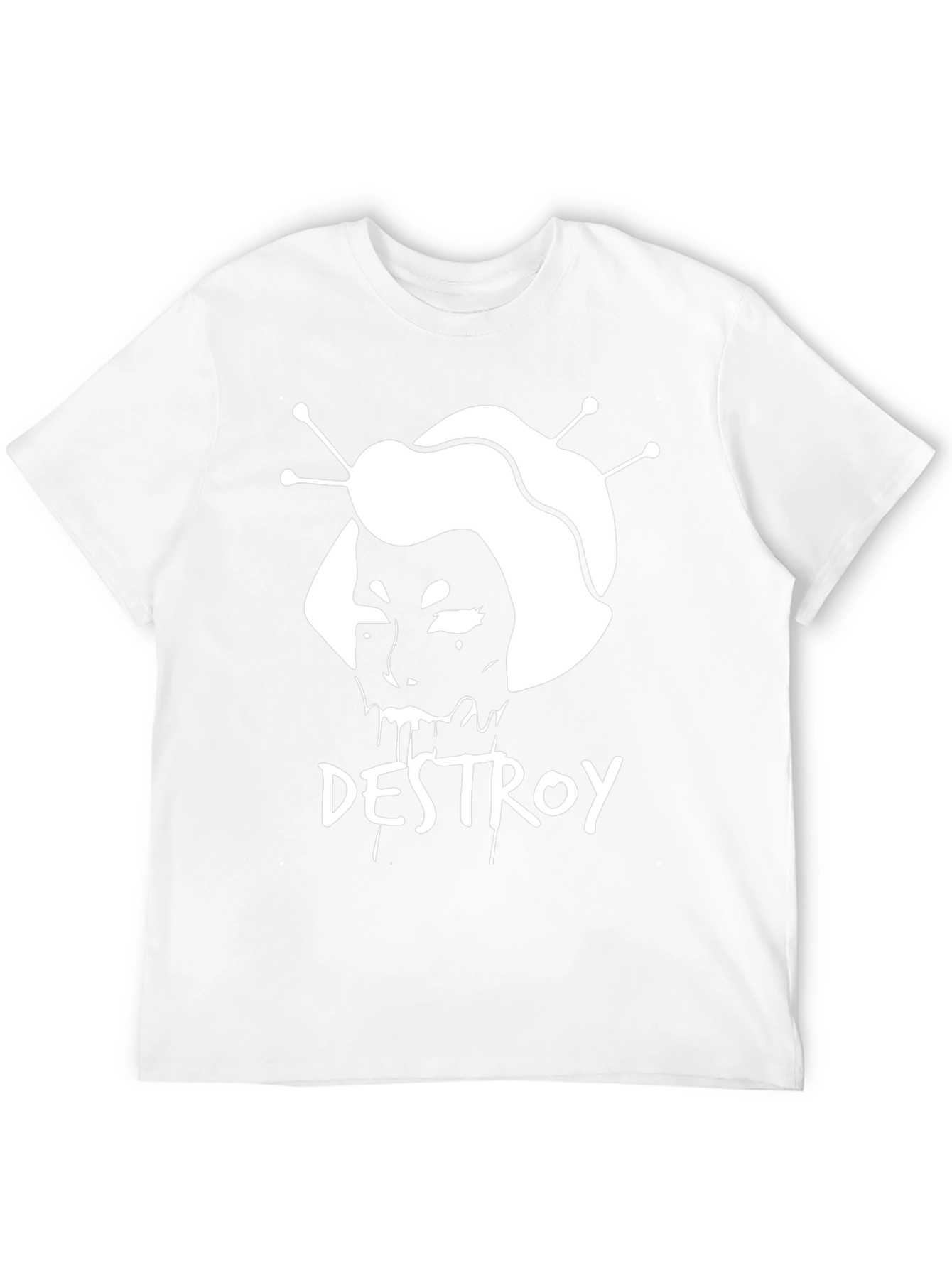 Destroy Graphic Tee - Edgy Black T-Shirt