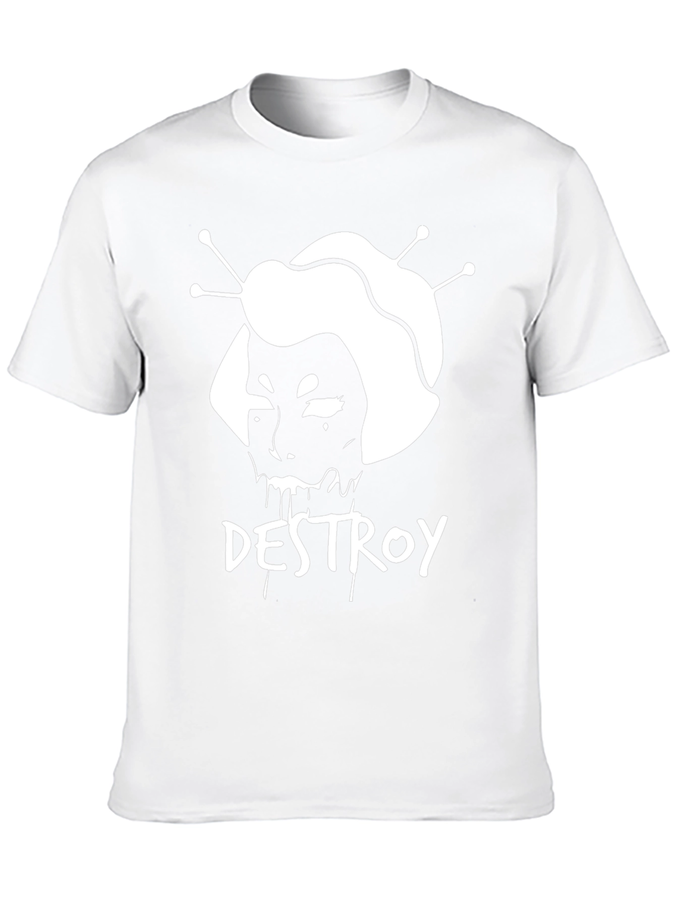 Destroy Graphic Tee - Edgy Black T-Shirt