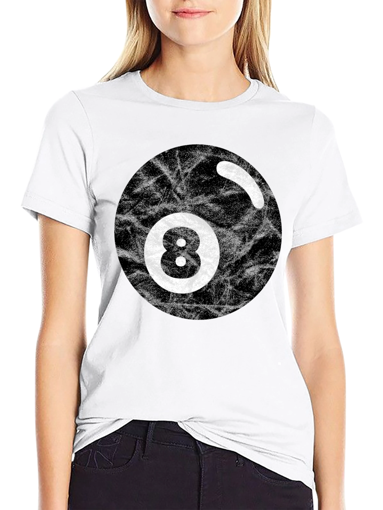 8 Ball Graphic Tee - Retro Style