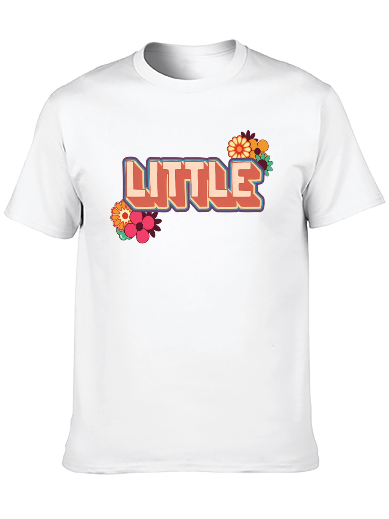 Retro Little T-Shirt with Floral Design