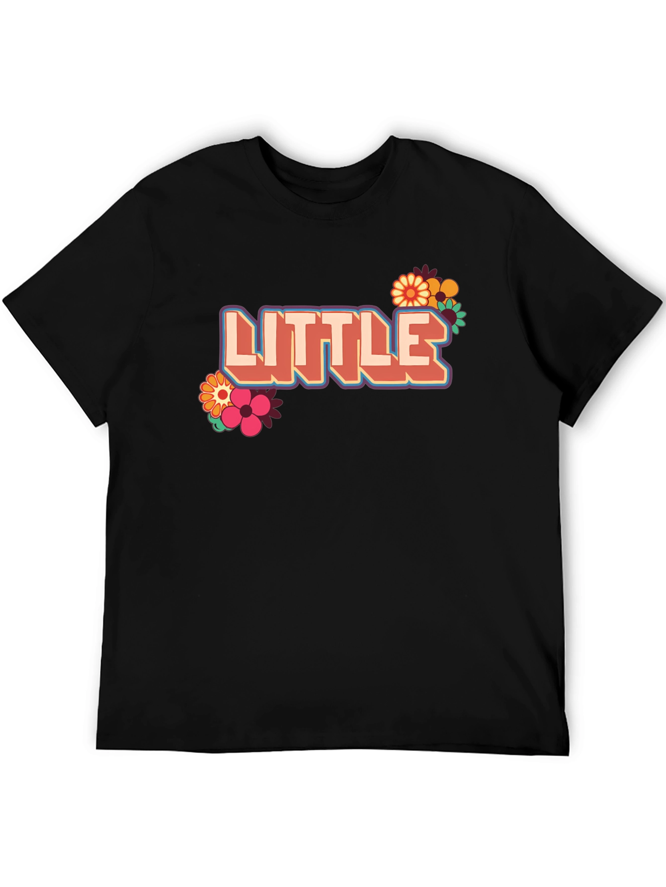 Retro Little T-Shirt with Floral Design
