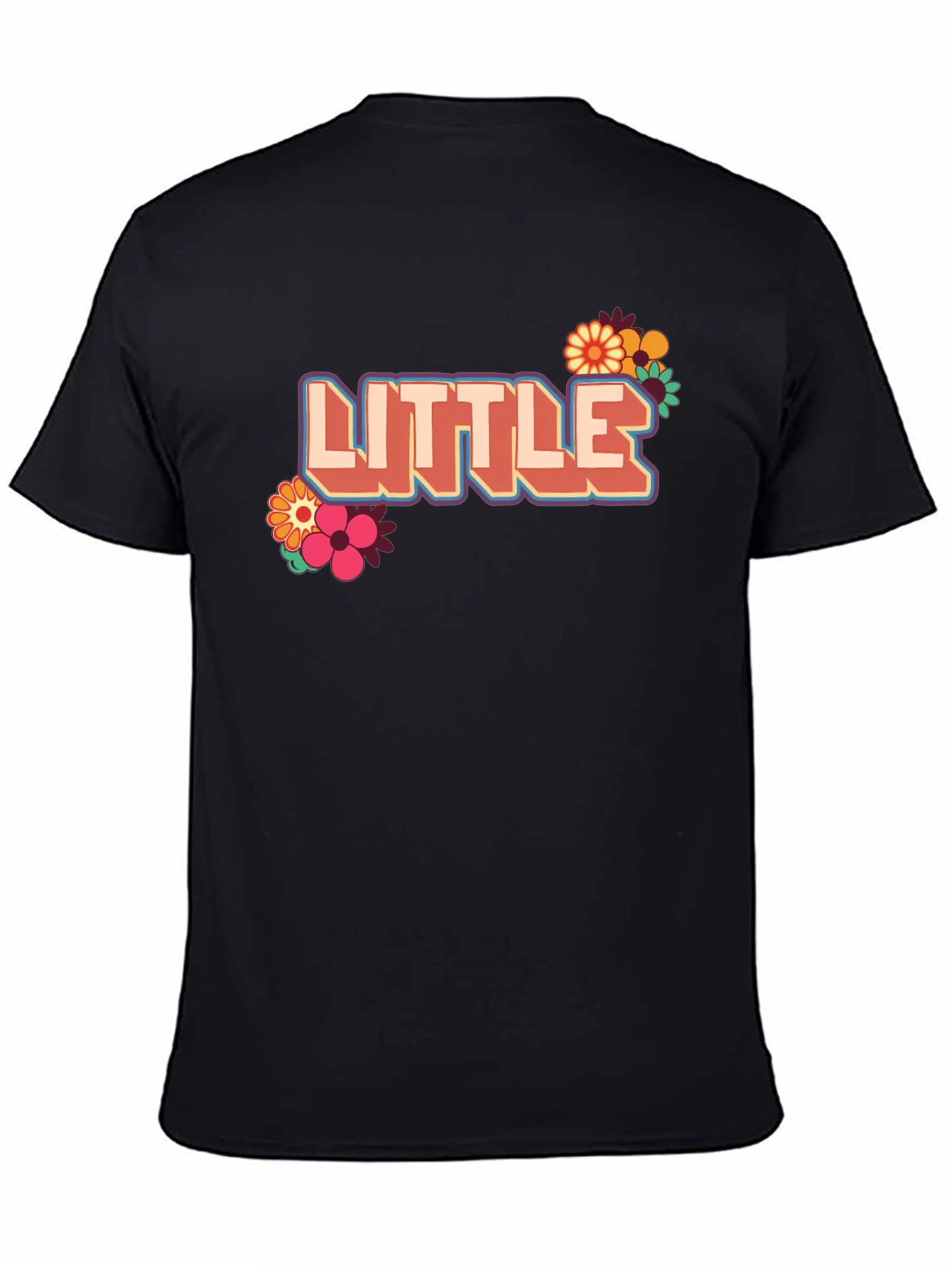 Retro Little T-Shirt with Floral Design