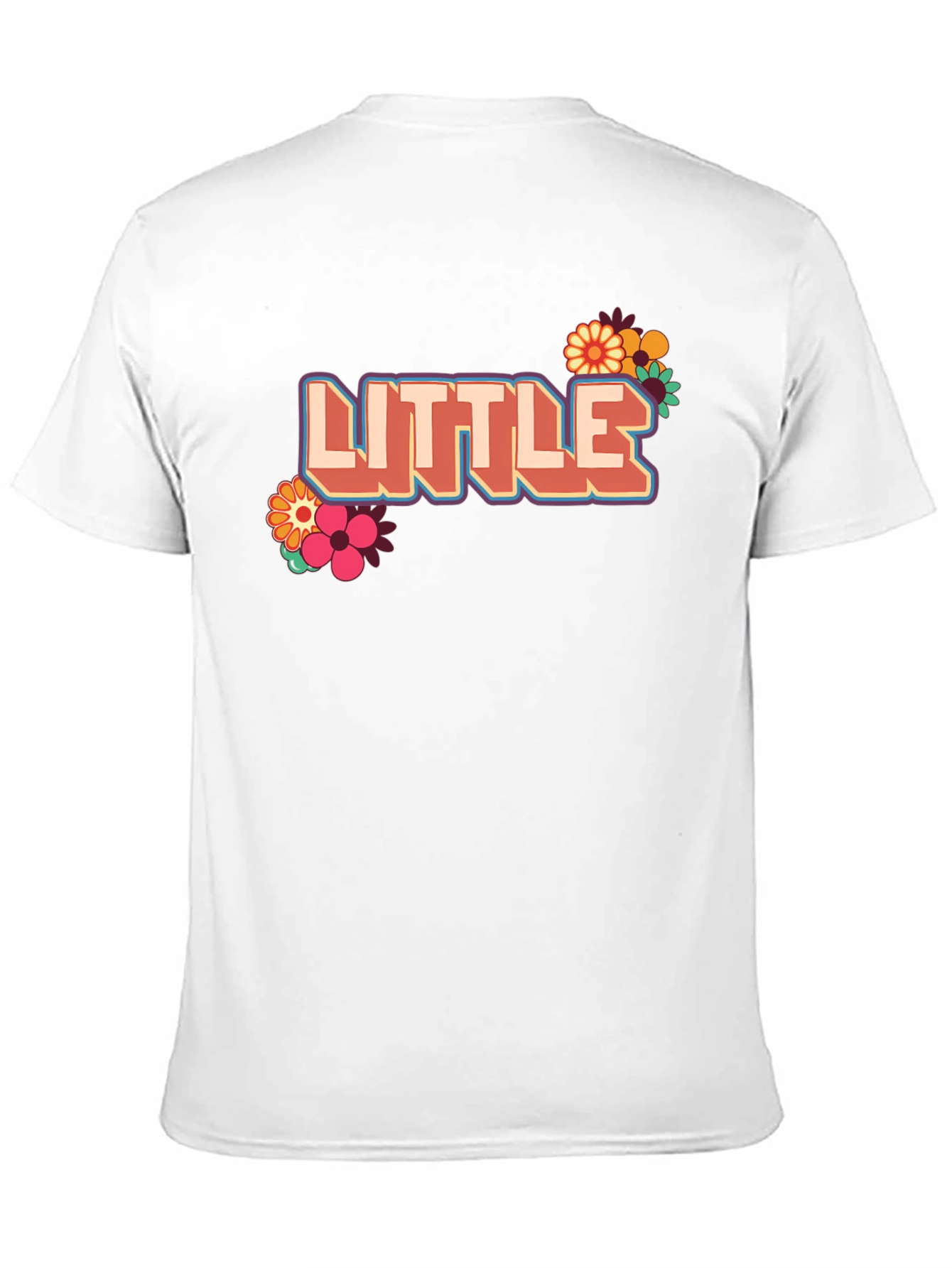 Retro Little T-Shirt with Floral Design