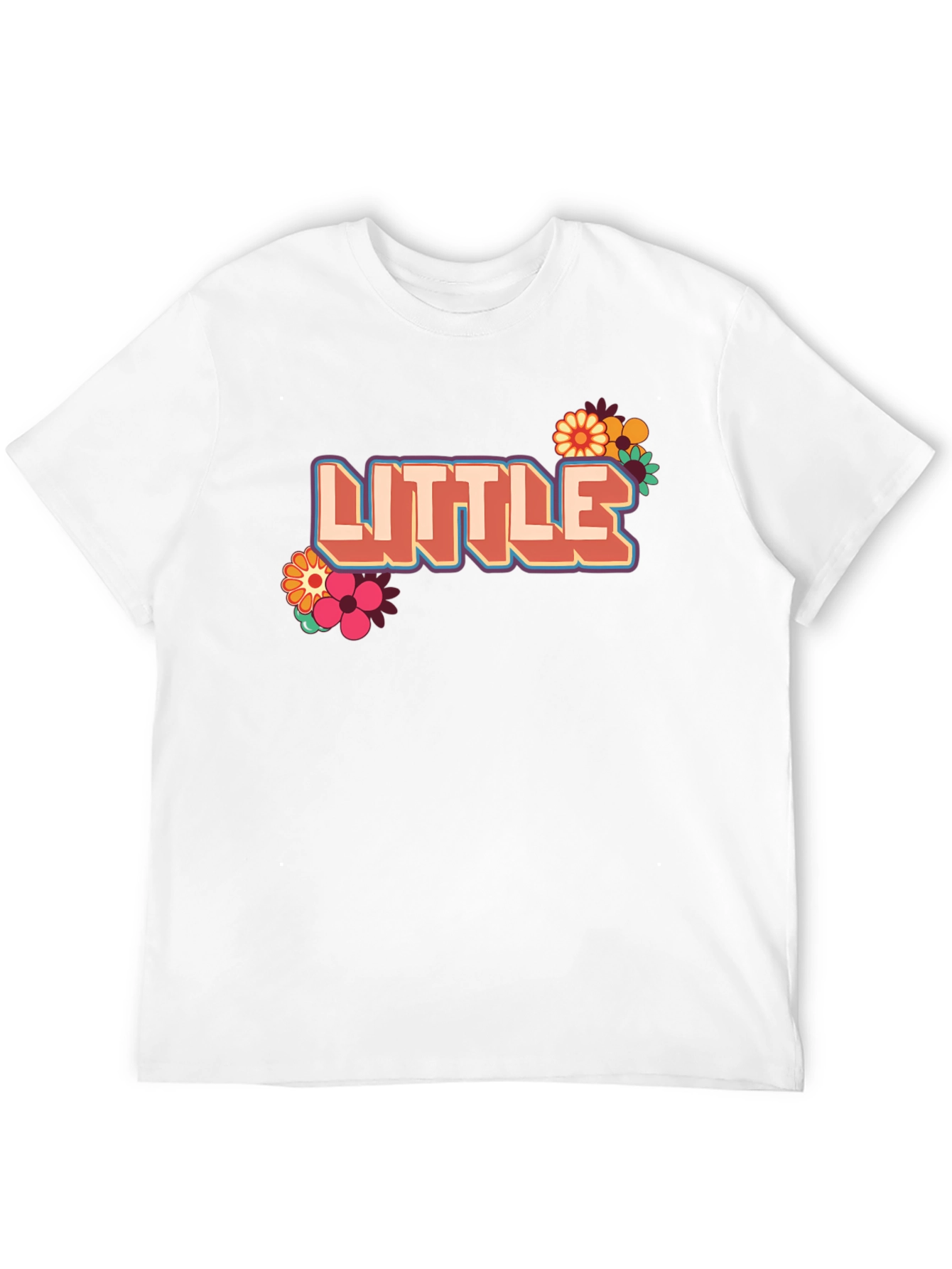 Retro Little T-Shirt with Floral Design