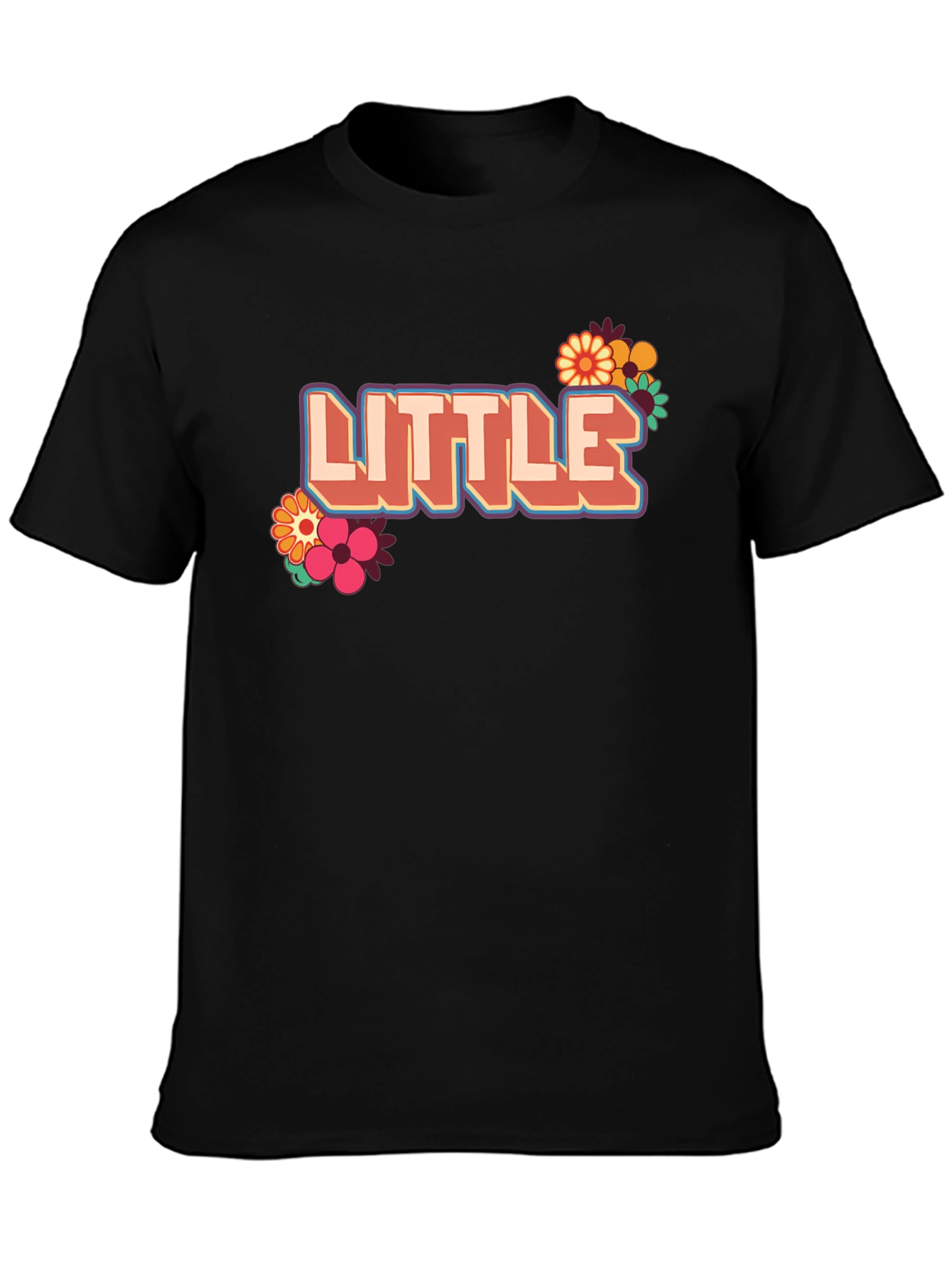 Retro Little T-Shirt with Floral Design