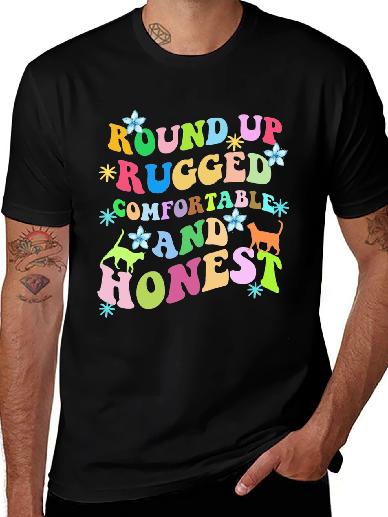 Round Up Rugged Graphic T-Shirt