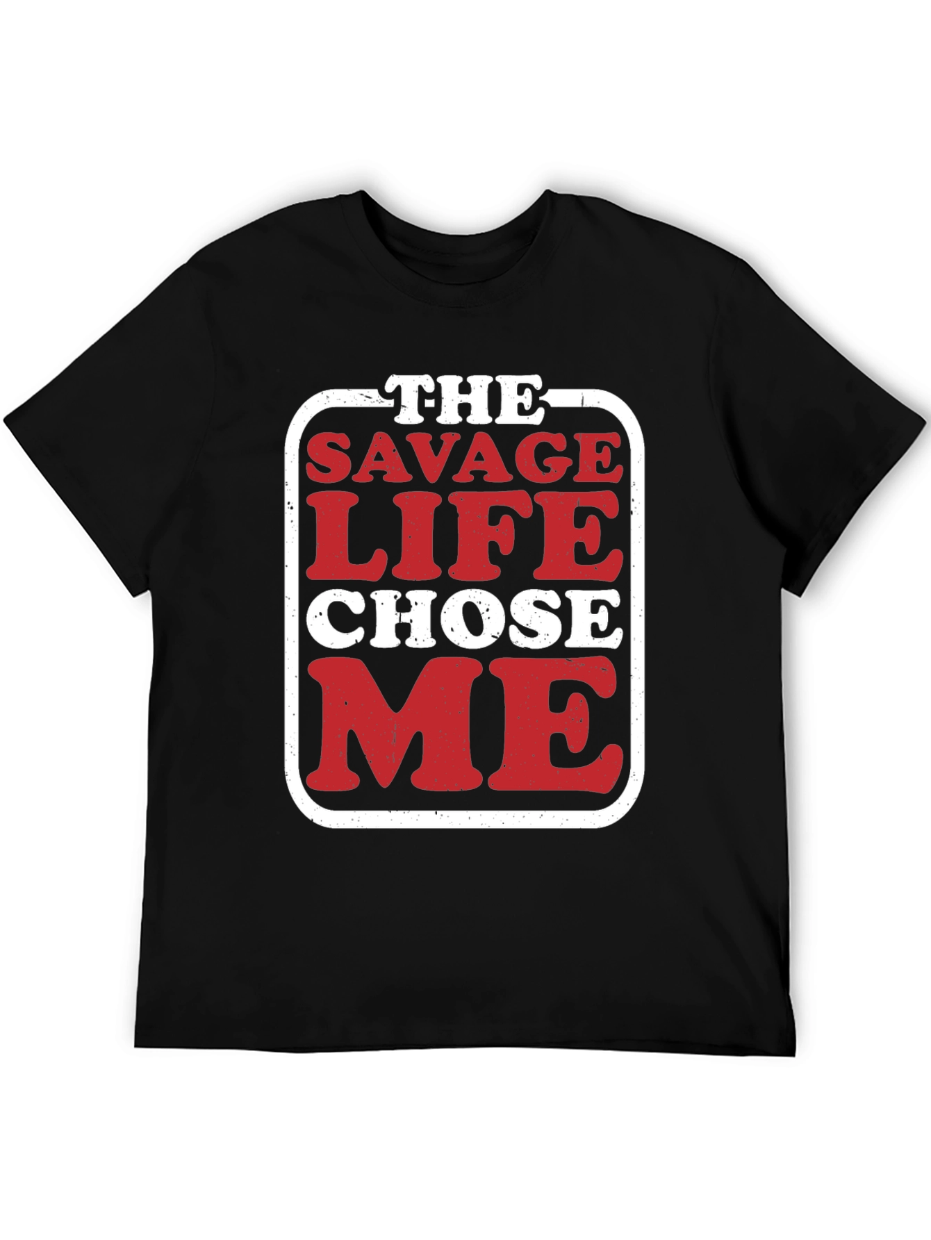 Savage Life Black Graphic T-Shirt