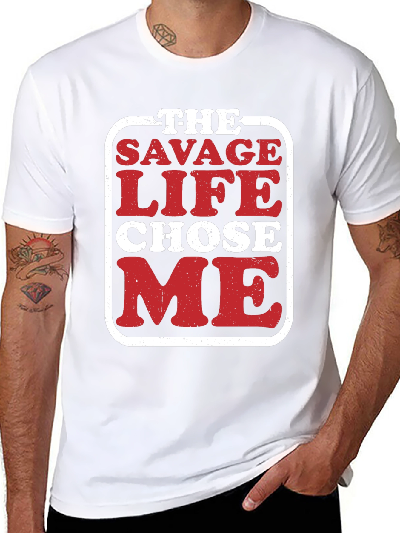 Savage Life Black Graphic T-Shirt