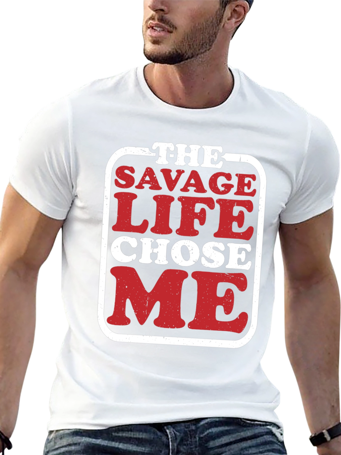 Savage Life Black Graphic T-Shirt