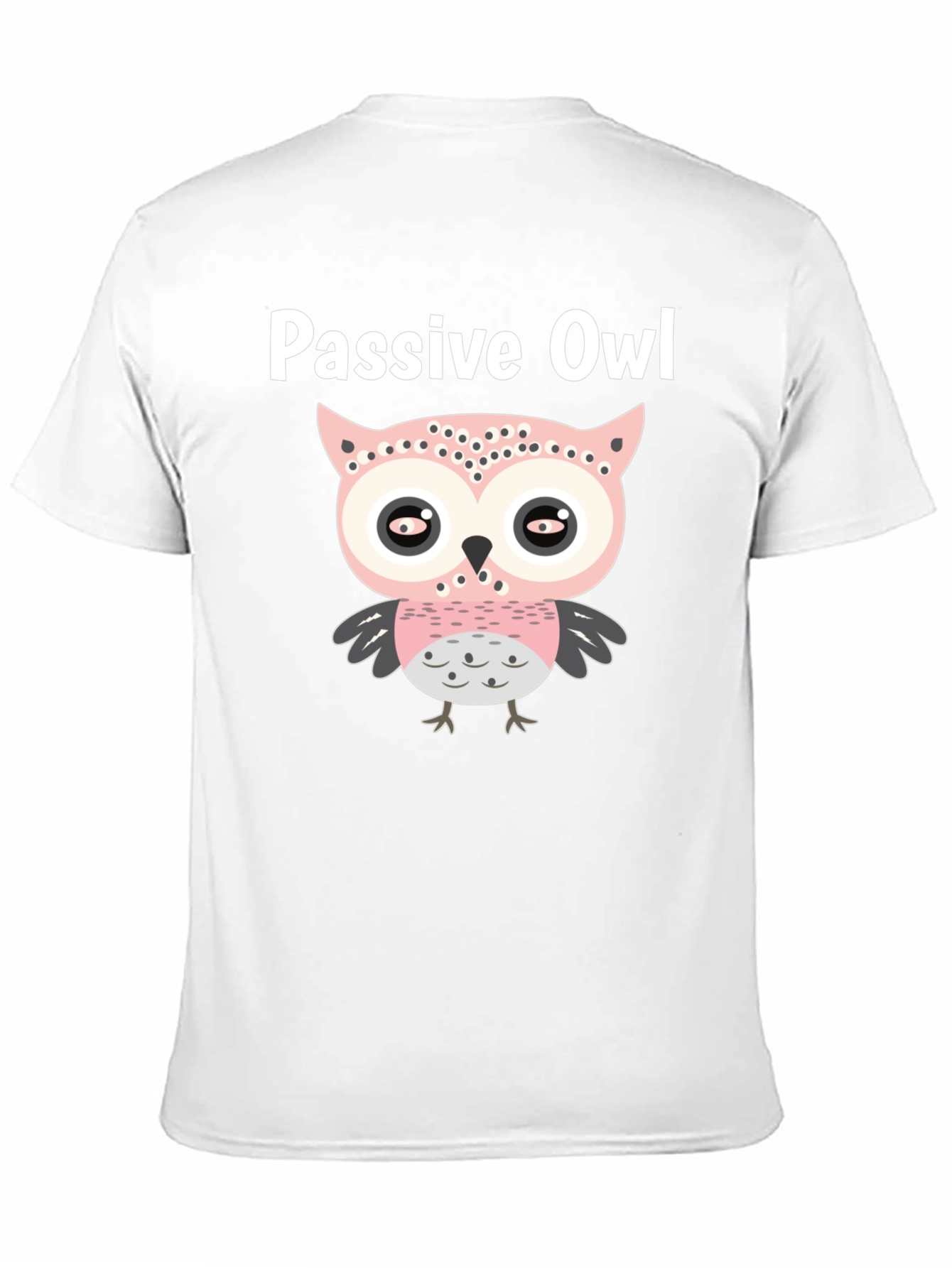Passive Owl Graphic Tee - Soft Cotton Blend