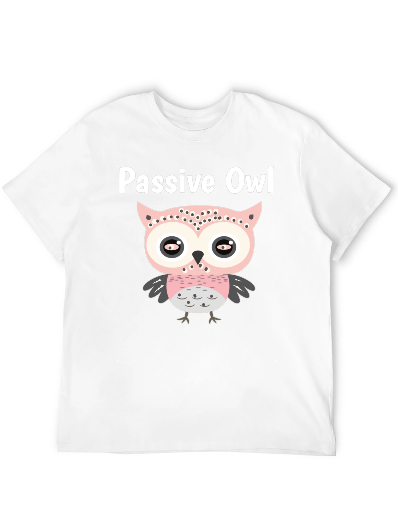 Passive Owl Graphic Tee - Soft Cotton Blend