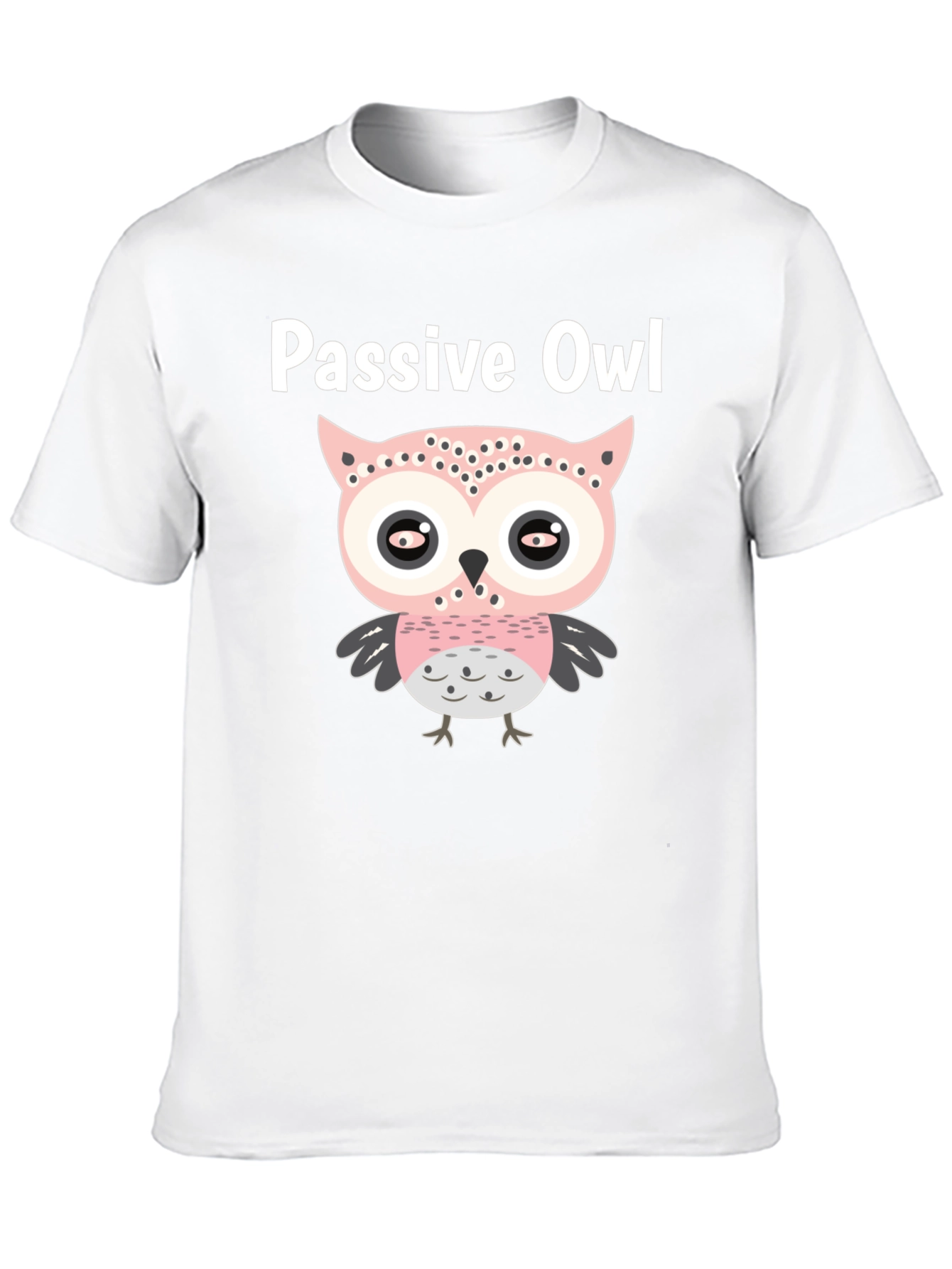 Passive Owl Graphic Tee - Soft Cotton Blend