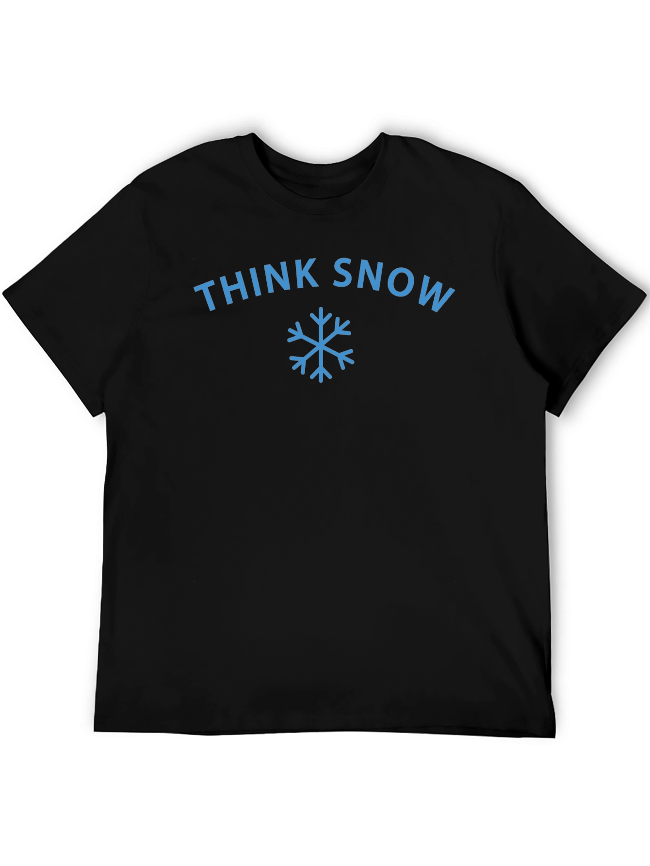 Think Snow Graphic Tee - Winter Holiday Shirt
