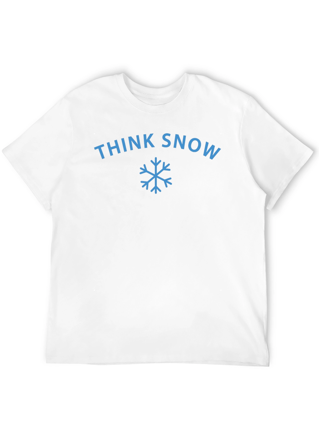 Think Snow Graphic Tee - Winter Holiday Shirt
