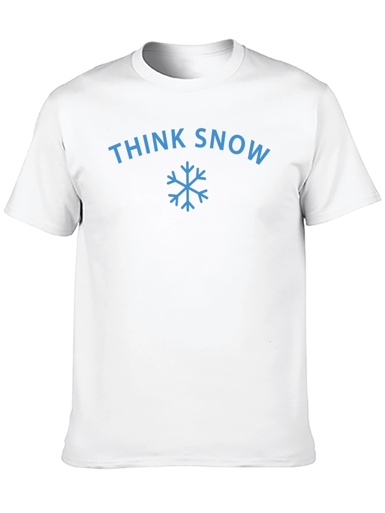 Think Snow Graphic Tee - Winter Holiday Shirt